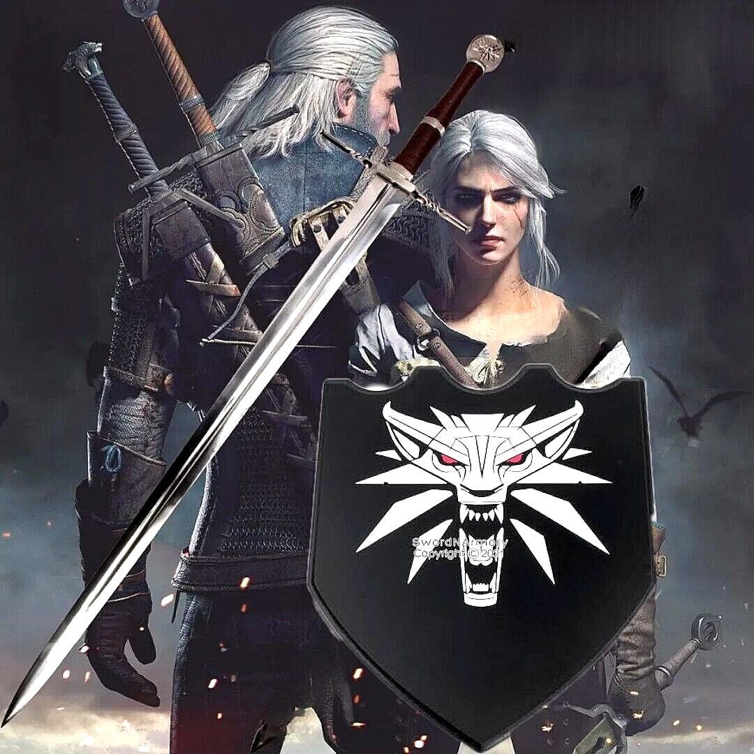 1080x1080 The witcher&;s sword Geralt the witcher steel sword replica with Scabbard