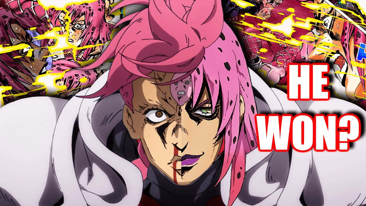 1280x720 Download Diavolo, the powerful antagonist from Jojo's Bizarre Adventure, stands fiercely in a striking pose. Wallpaper