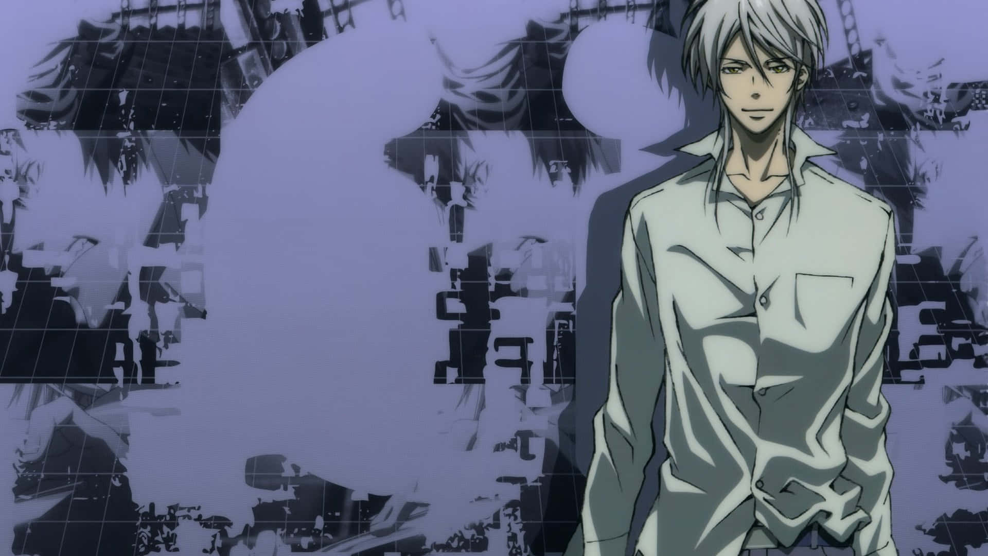 1920x1080 Download Shogo Makishima, the enigmatic antagonist in a futuristic environment. Wallpaper
