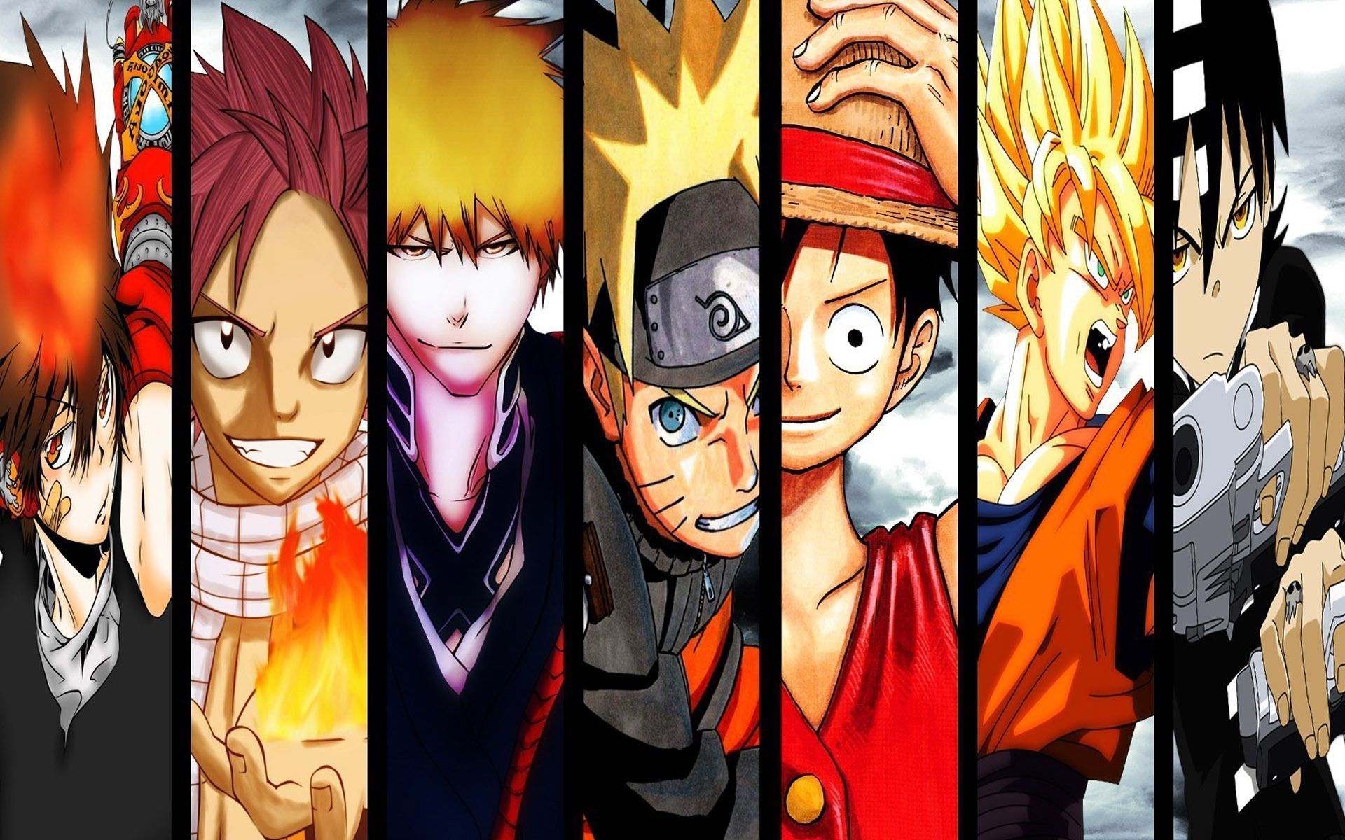 1920x1200 Anime protagonists wallpaper 15163. All anime characters, Anime characters, Anime