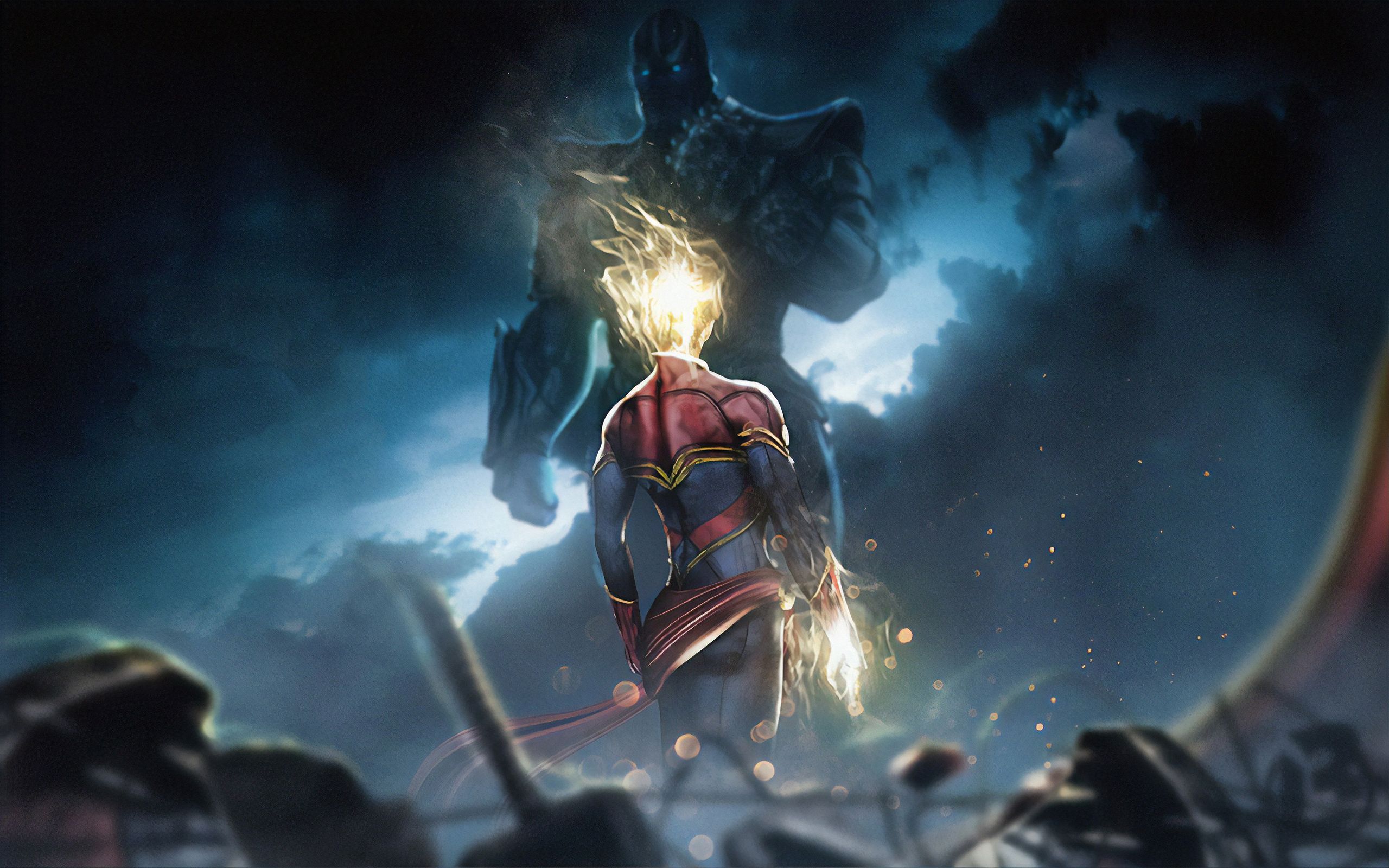 2560x1600 Comics Captain Marvel HD Wallpaper