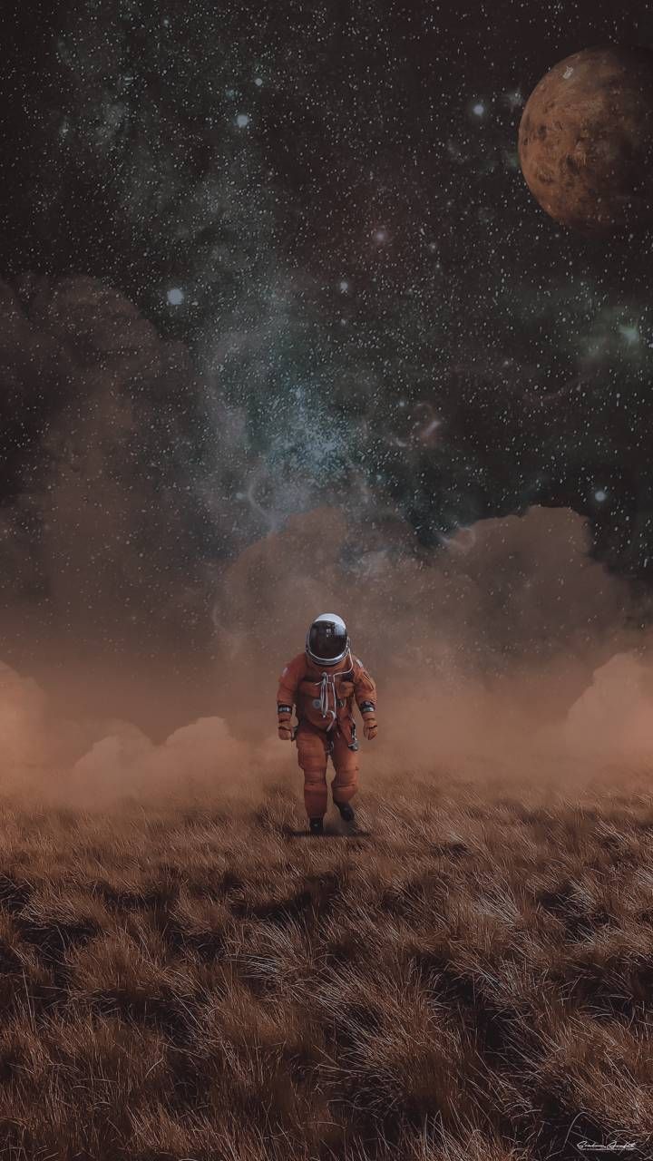 720x1280 Download First Man wallpaper by SrabonSana now. Browse millions of popular Mars Wallpaper an. Astronaut wallpaper, Space art, Space artwork