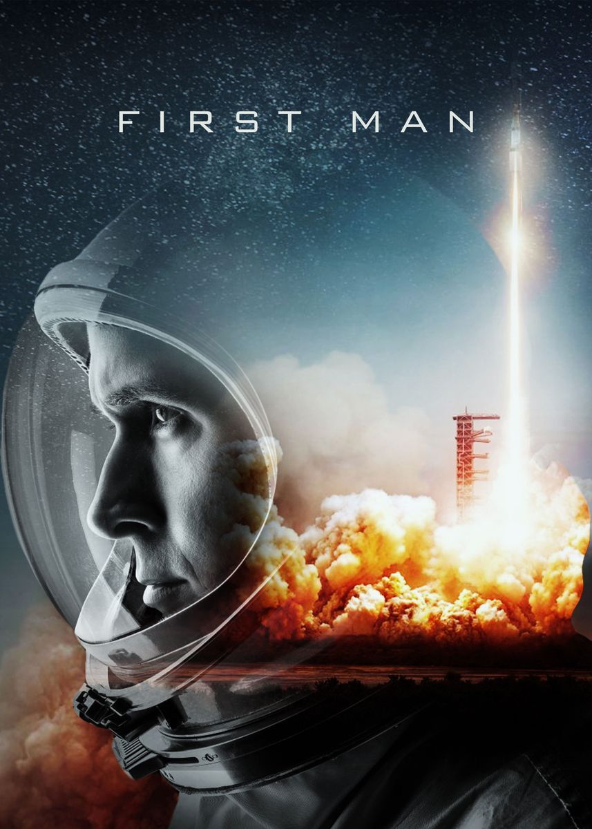 857x1200 First Man' Poster