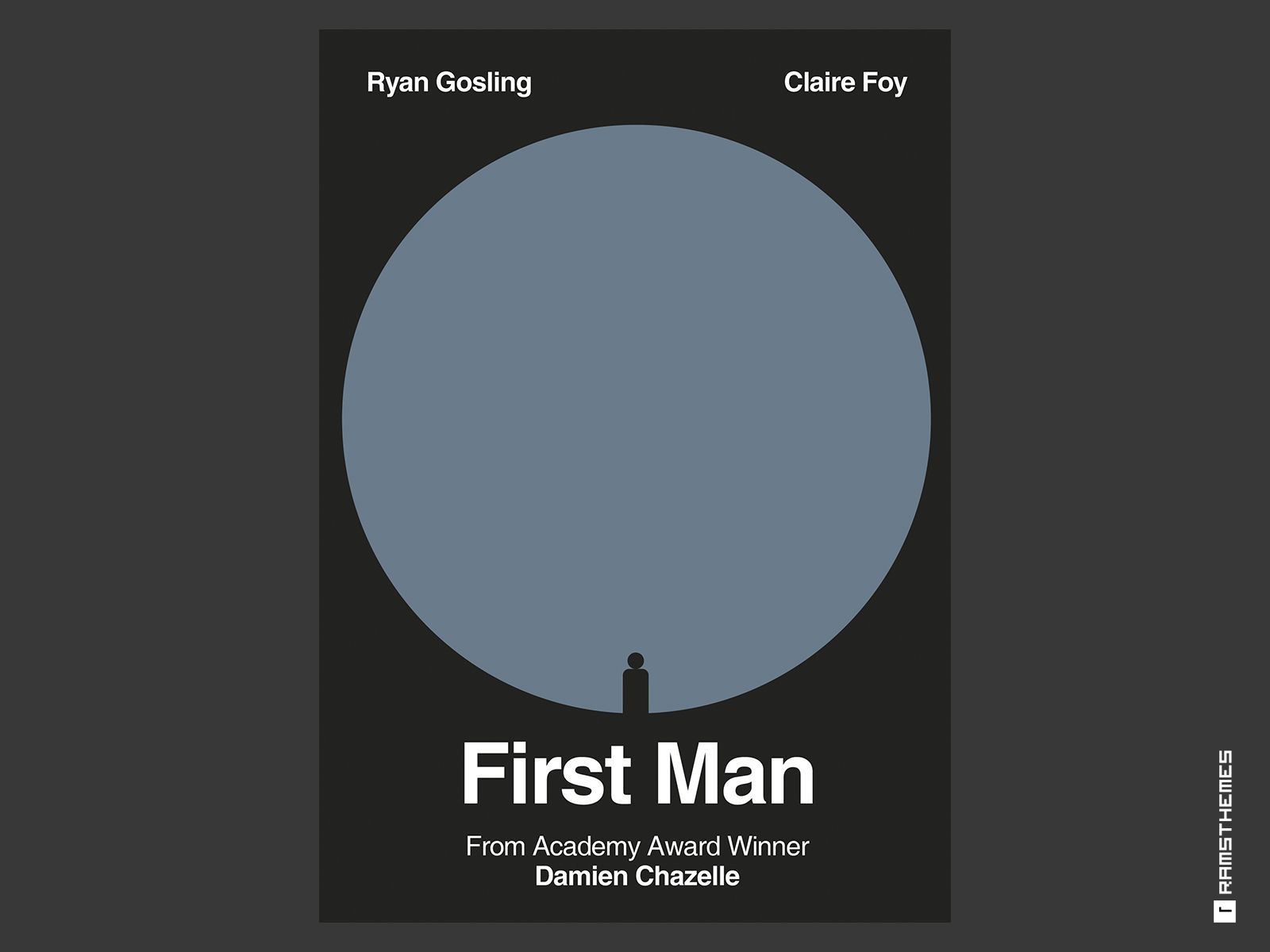 1600x1200 First Man Swiss Style Movie Poster by Rams Themes on Dribbble