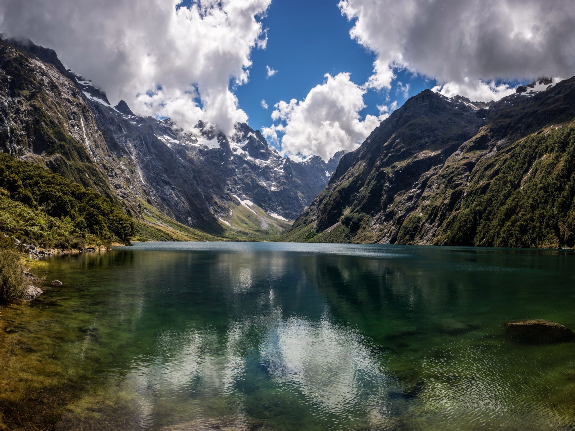 1920x1440 Natural Beauty Mountain Lake Marian New Zealand HD Wallpaper :