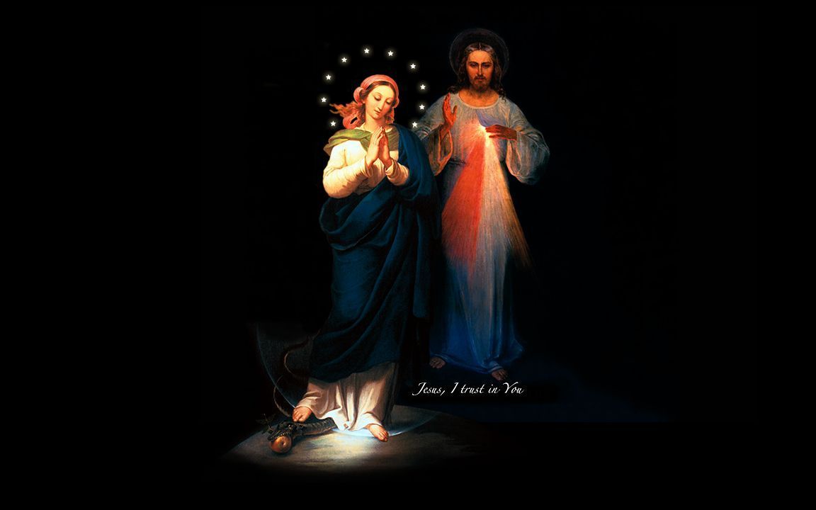 1152x720 Download the Marian.org Wallpaper. The Divine Mercy