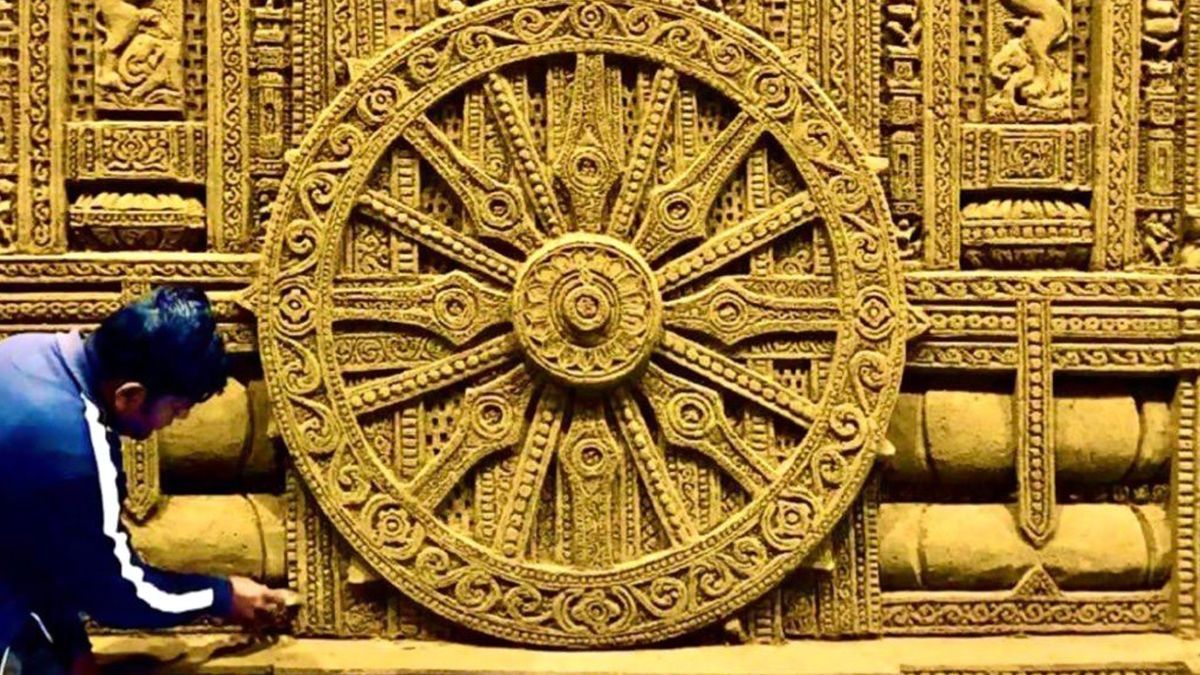 1200x675 World Heritage Day 2022: Sudarsan Pattnaik Shares 13th Century Konark Sun Temple Sand Art To Commemorate The Day (View Pic)