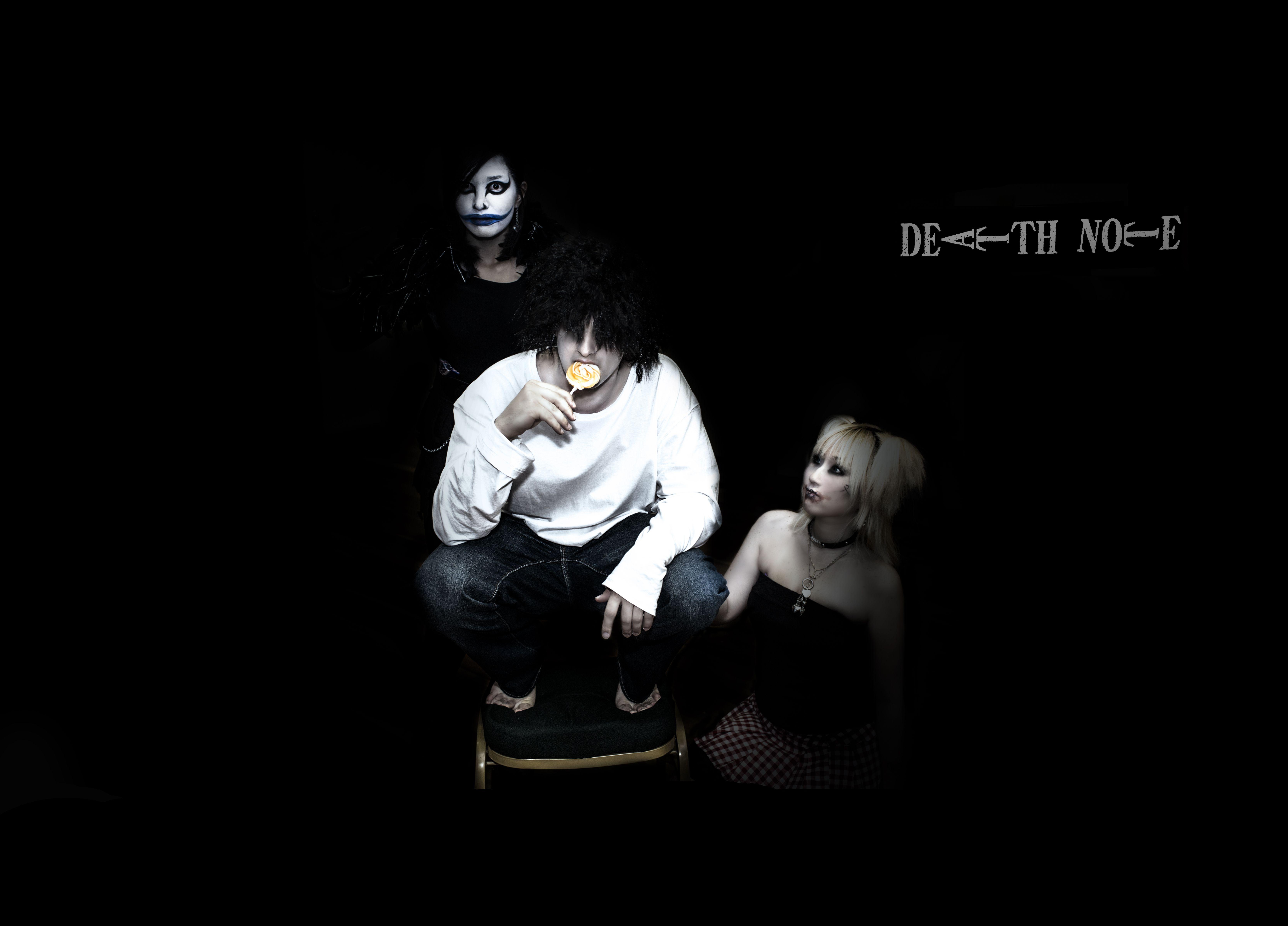 6665x4792 Death Note: L, Misa, Ryuk
