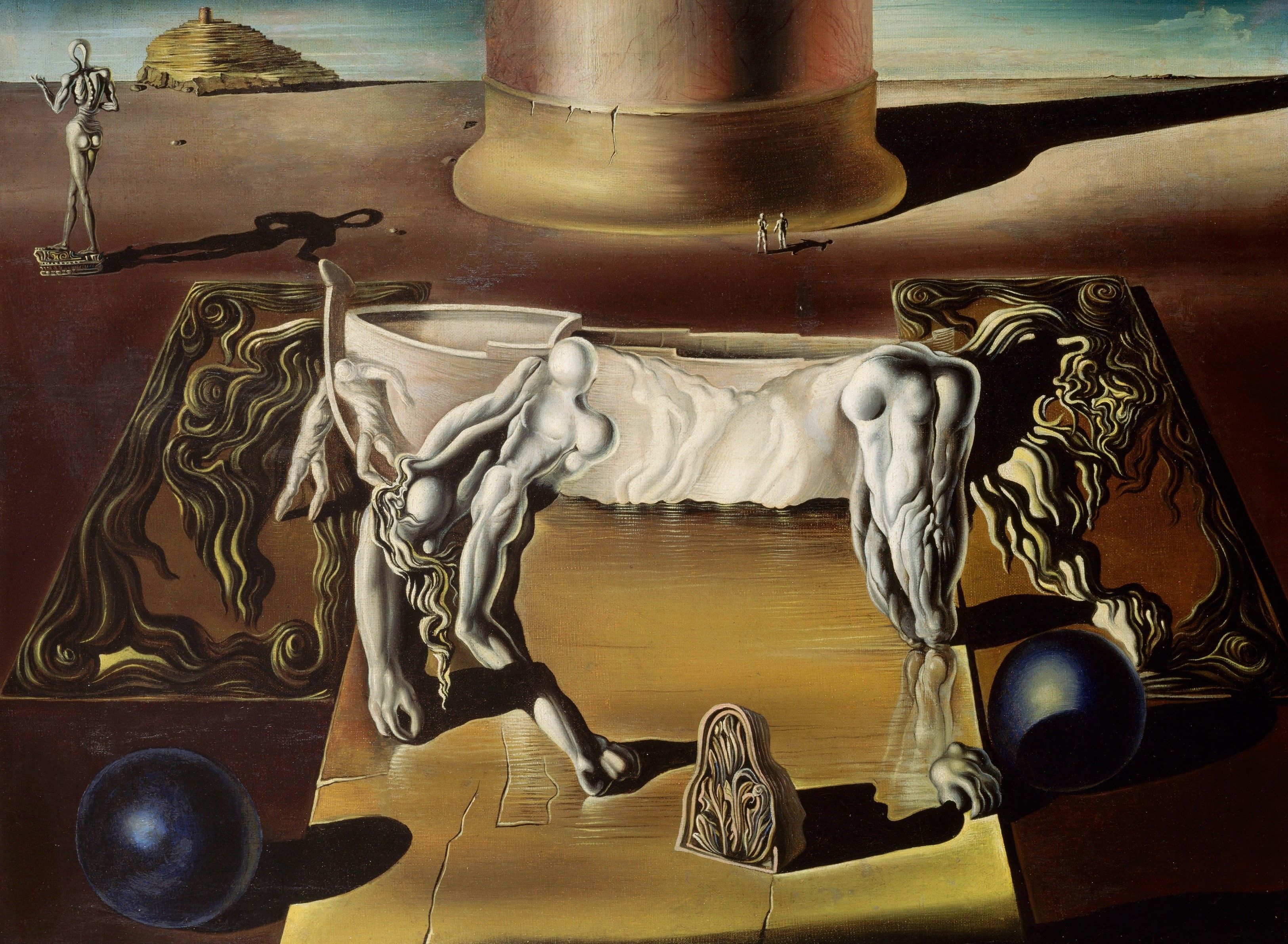 3250x2381 Wallpaper / surrealism, Salvador Dali, Paranoid Female Horse, 2K, picture free download