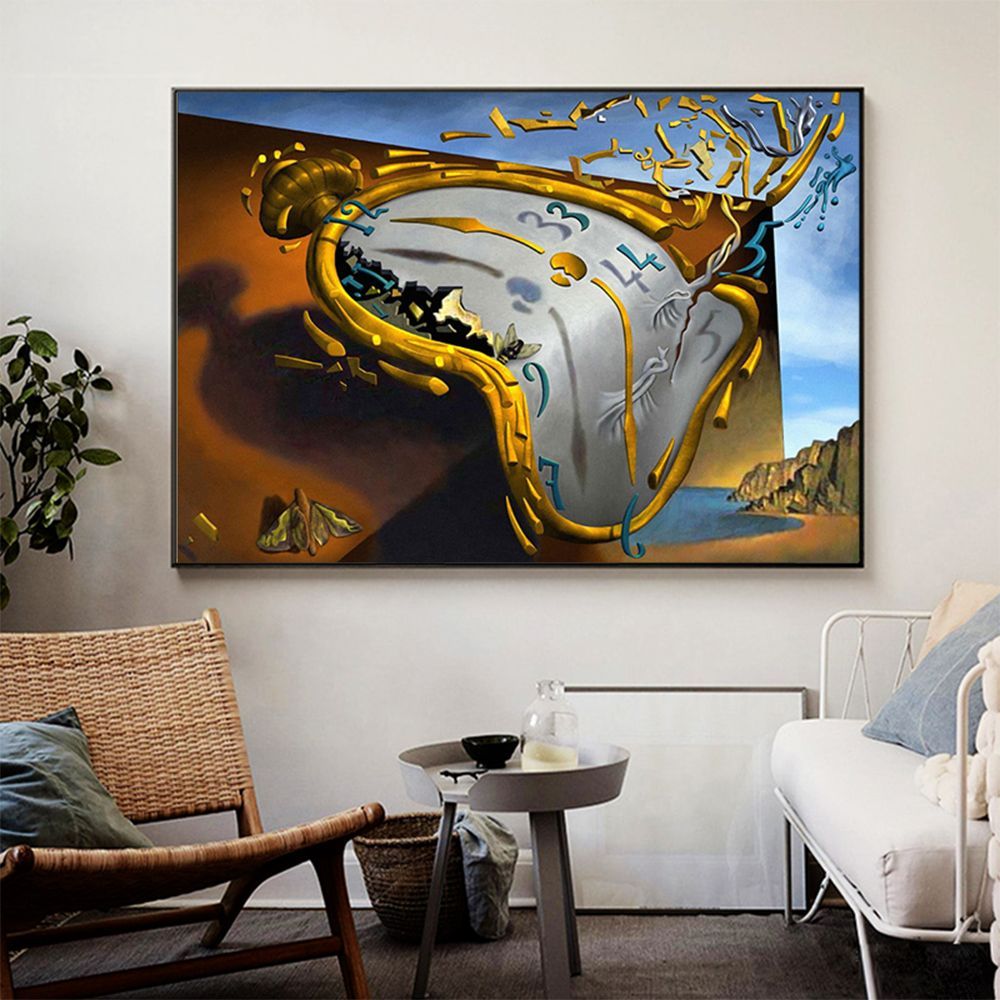 1000x1000 Salvador Dali The Persistence Of Memory Canvas Famous Painting Posters And Prints Wall Art For Living Room Home Decor Cuadros & Calligraphy