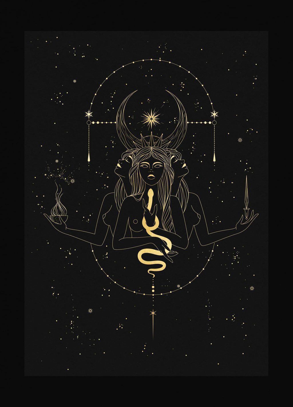 1024x1422 ART PRINTS. Hecate, Witchy wallpaper, Art prints