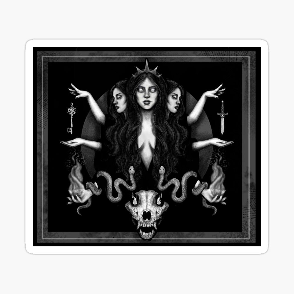 1000x1000 Hecate Goddess of Magick Sticker
