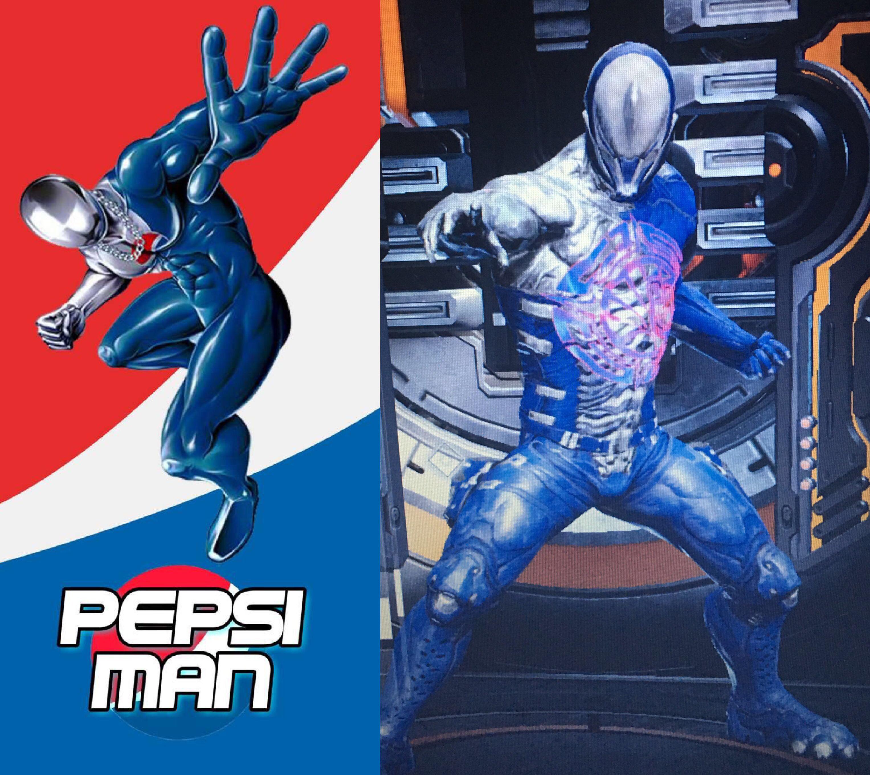 3054x2721 My attempt at making pepsi man!