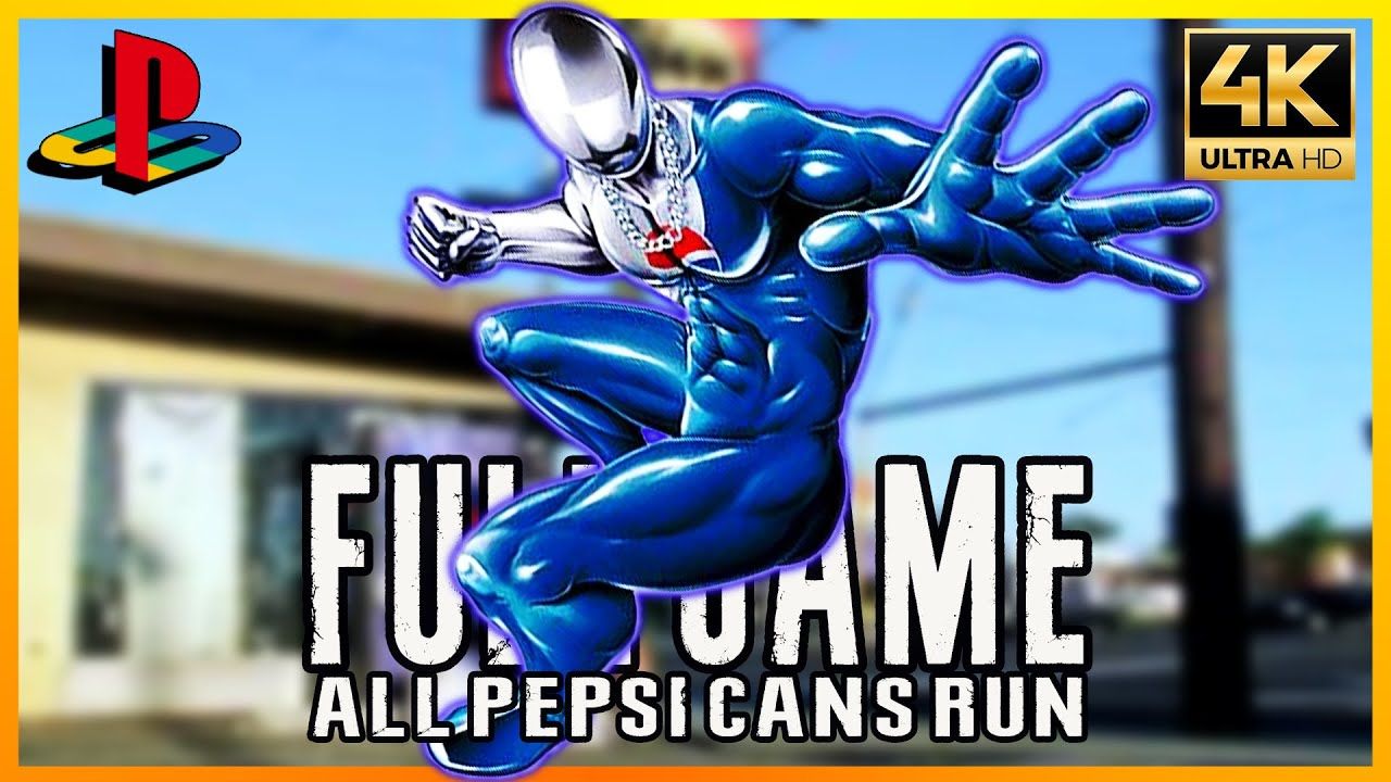 1280x720 PEPSIMAN (1999). PS1 4K60ᶠᵖˢ Classics. FULL GAME% Pro Gameplay Movie Walkthrough