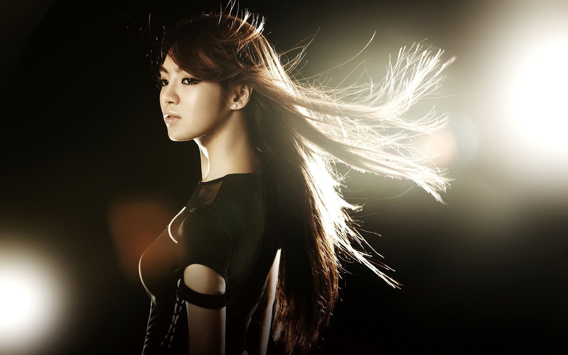 1920x1200 women, model, Asian, photography, fashion, Girls Generation, K pop, beauty, darkness, computer wallpaper, photo shoot Gallery HD Wallpaper