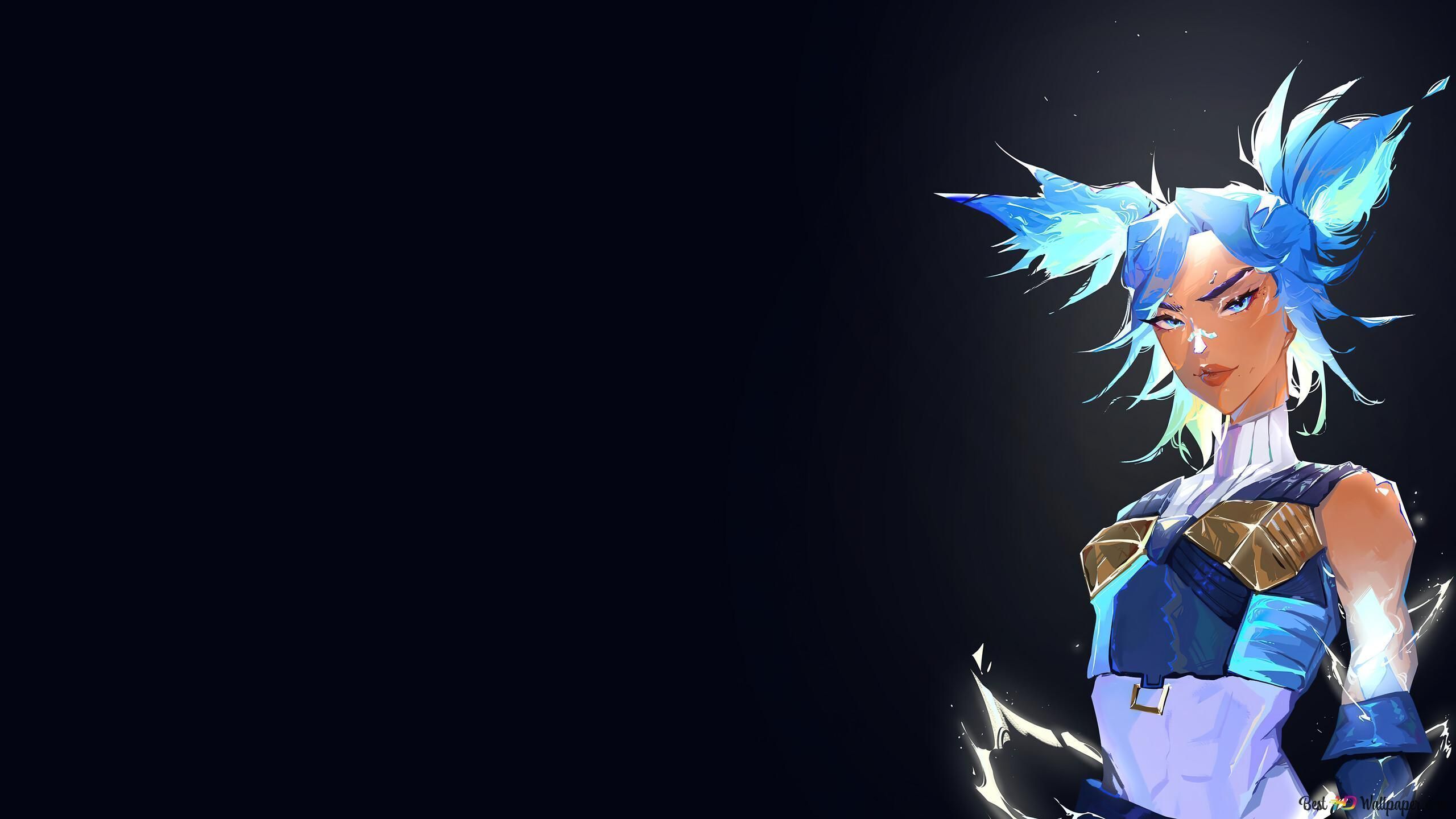 2560x1440 Neon black background 2K wallpaper download