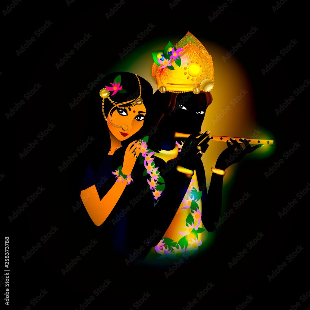 Radha Krishna Black Wallpapers - Top Free Radha Krishna Black