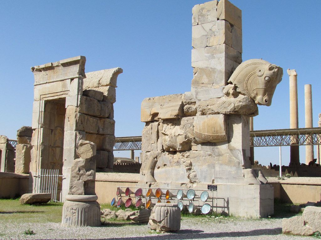 1024x768 Throne Hall, Persepolis. The Throne Hall, also called