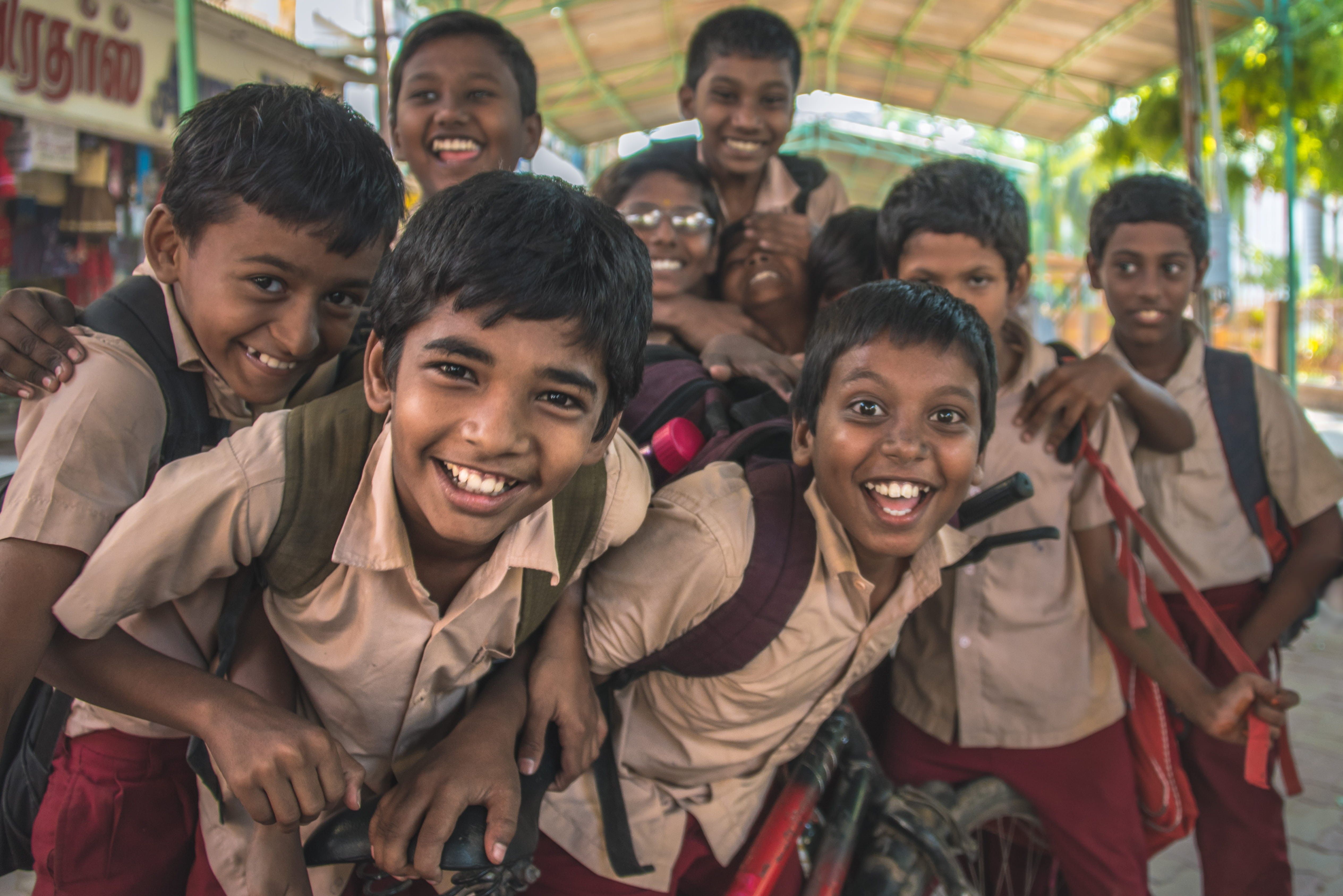 5057x3376 Wallpaper / happiness, children, tamil nadu, smile, boys, young adult, front view, culture, lifestyles, kids, travel, leisure activity, real people, india, emotion free download