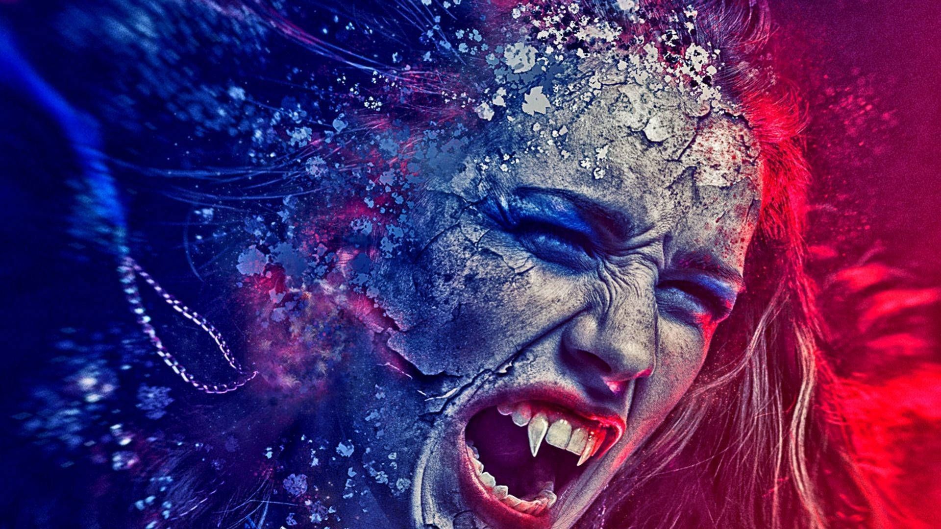 1920x1080 Download Angry Female Vampire Wallpaper