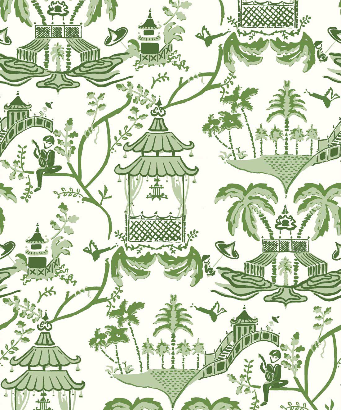 1100x1320 Mulberry Wallpaper • Modern Toile Design