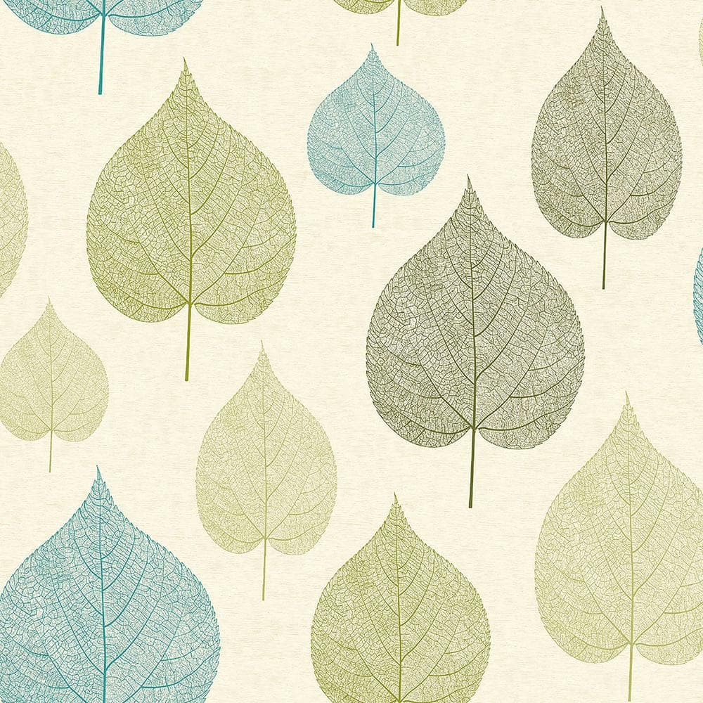 1000x1000 Crown Quest Green Leaf Sample Green Wallpaper Sample M1071SAM Home Depot