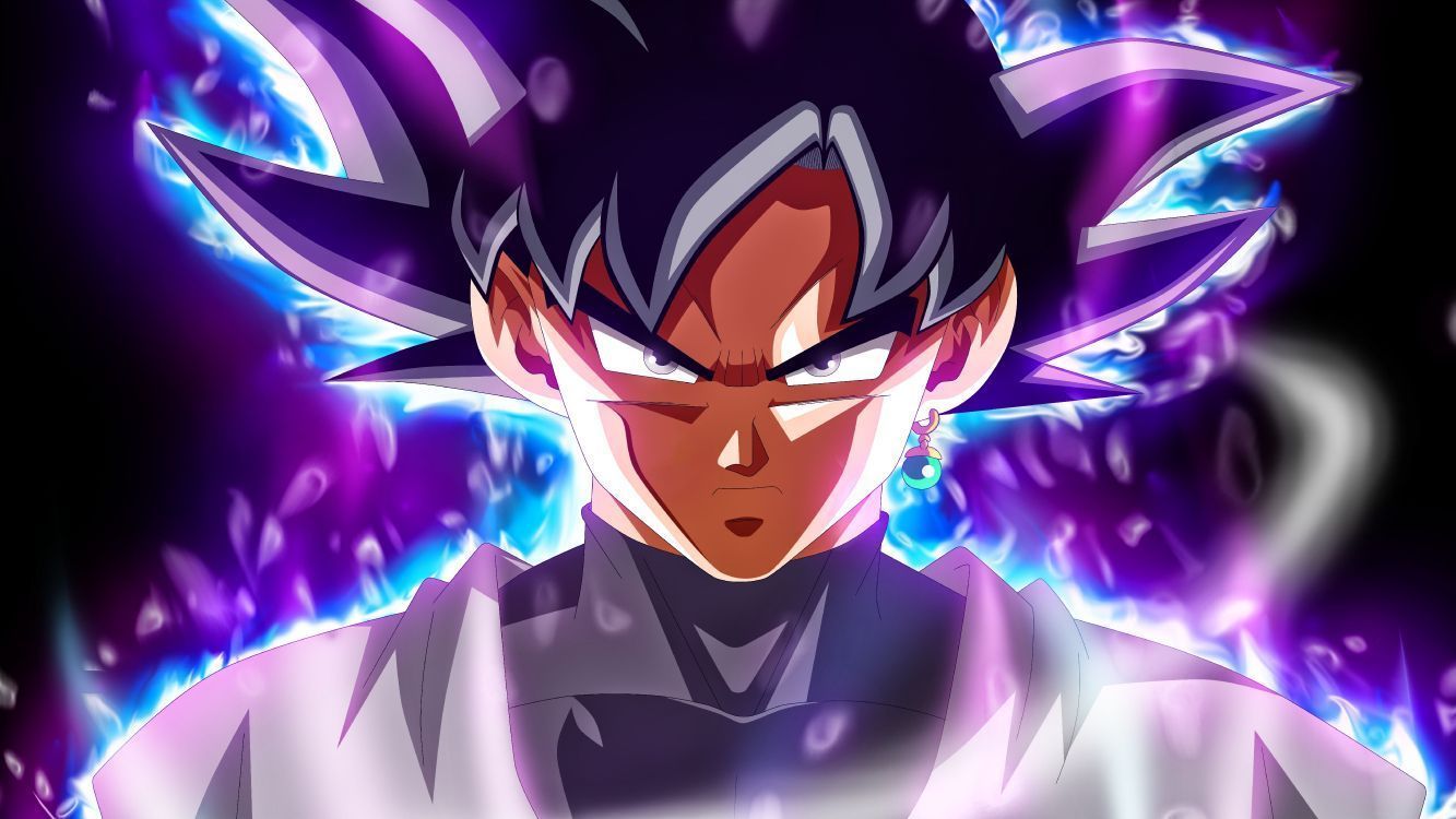 1333x750 Wallpaper Zamasu, Goku, Vegeta, Cartoon, Purple, Background Free Image