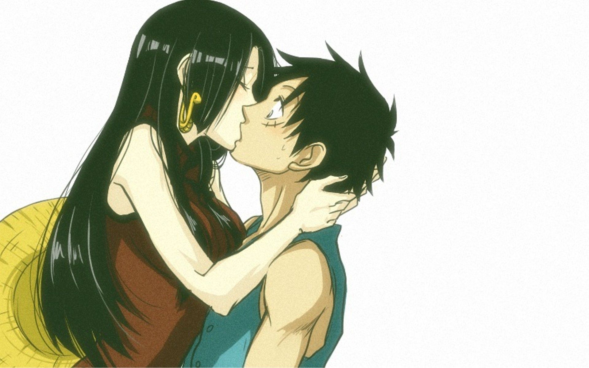 1920x1200 Luffy X Boa Hancock Wallpaper