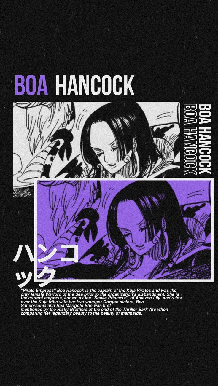 735x1302 Boa Hancock Wallpaper. Mangá one piece, Personagens de anime, Wallpaper roxos
