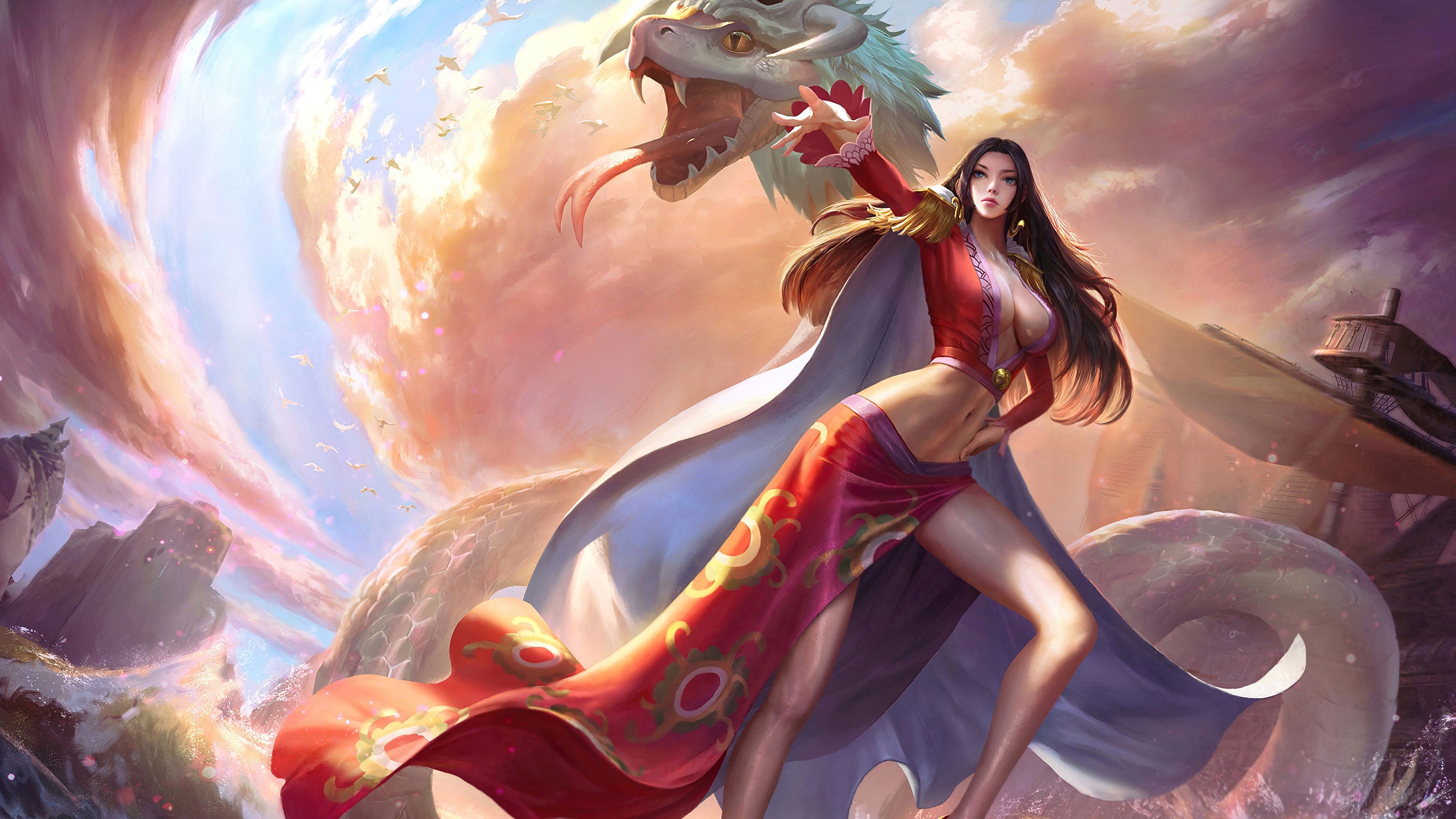 3840x2160 Boa Hancock, One Piece, Anime 4k Gallery HD Wallpaper