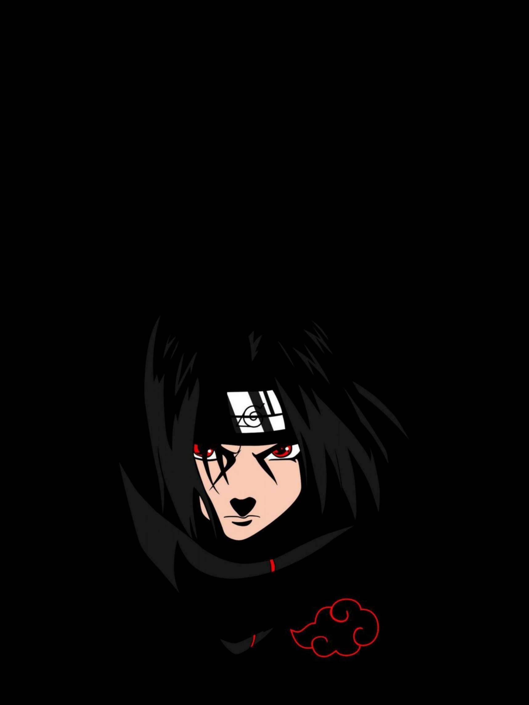 1717x2289 Download Mysterious Akatsuki Uchiha Itachi PFP Digital Art Wallpaper