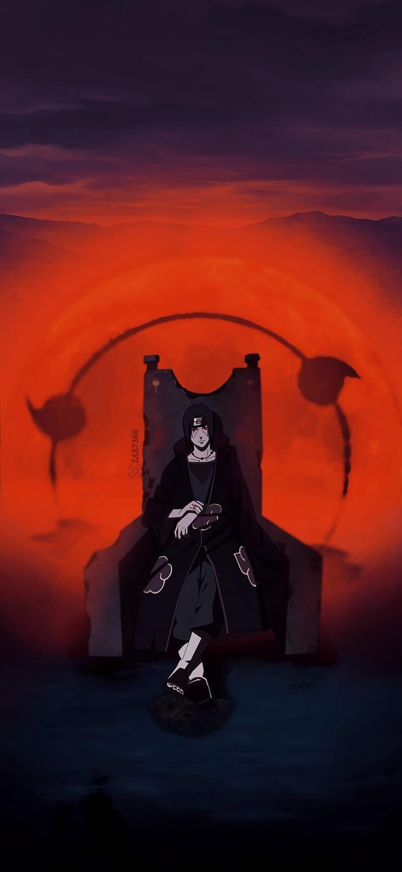 800x1732 Itachi uchiha artwork Wallpaper Download