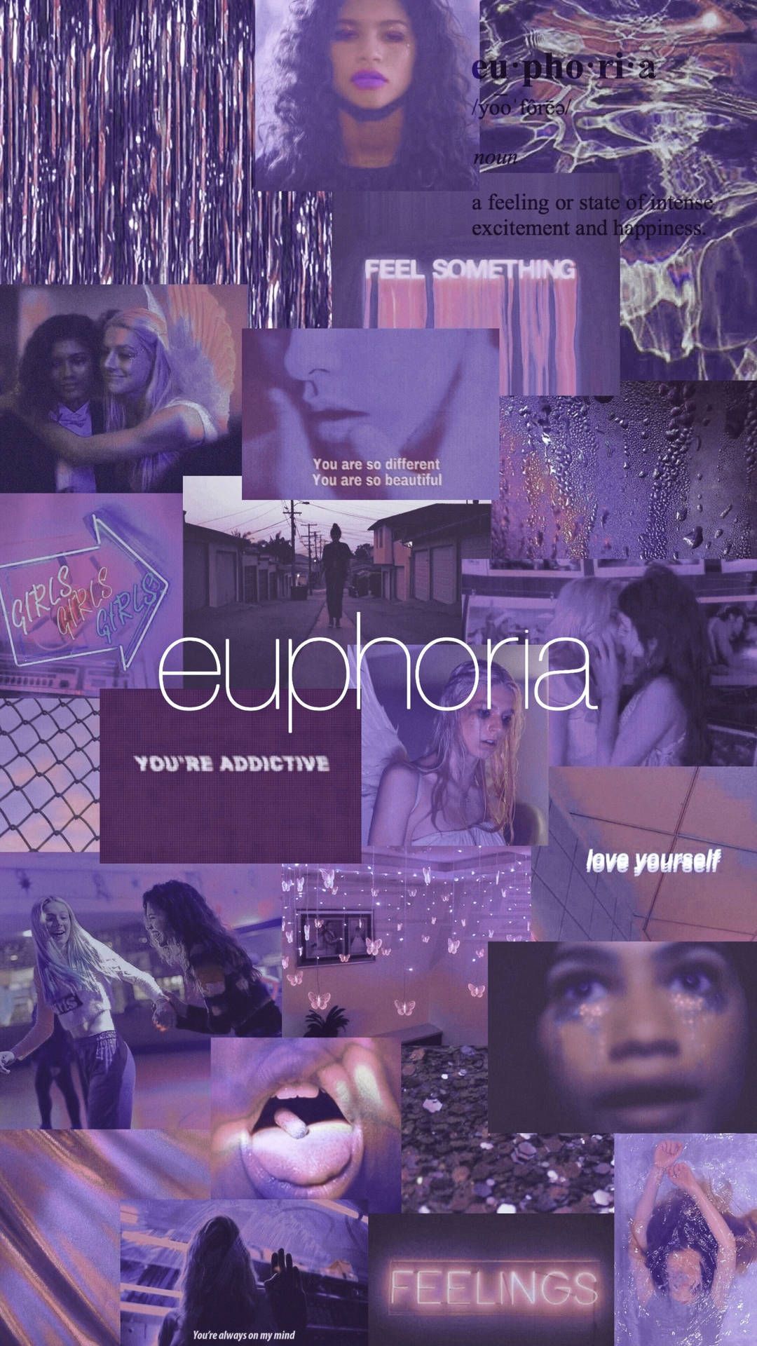 1080x1920 Download Euphoria Lavender Aesthetic Wallpaper