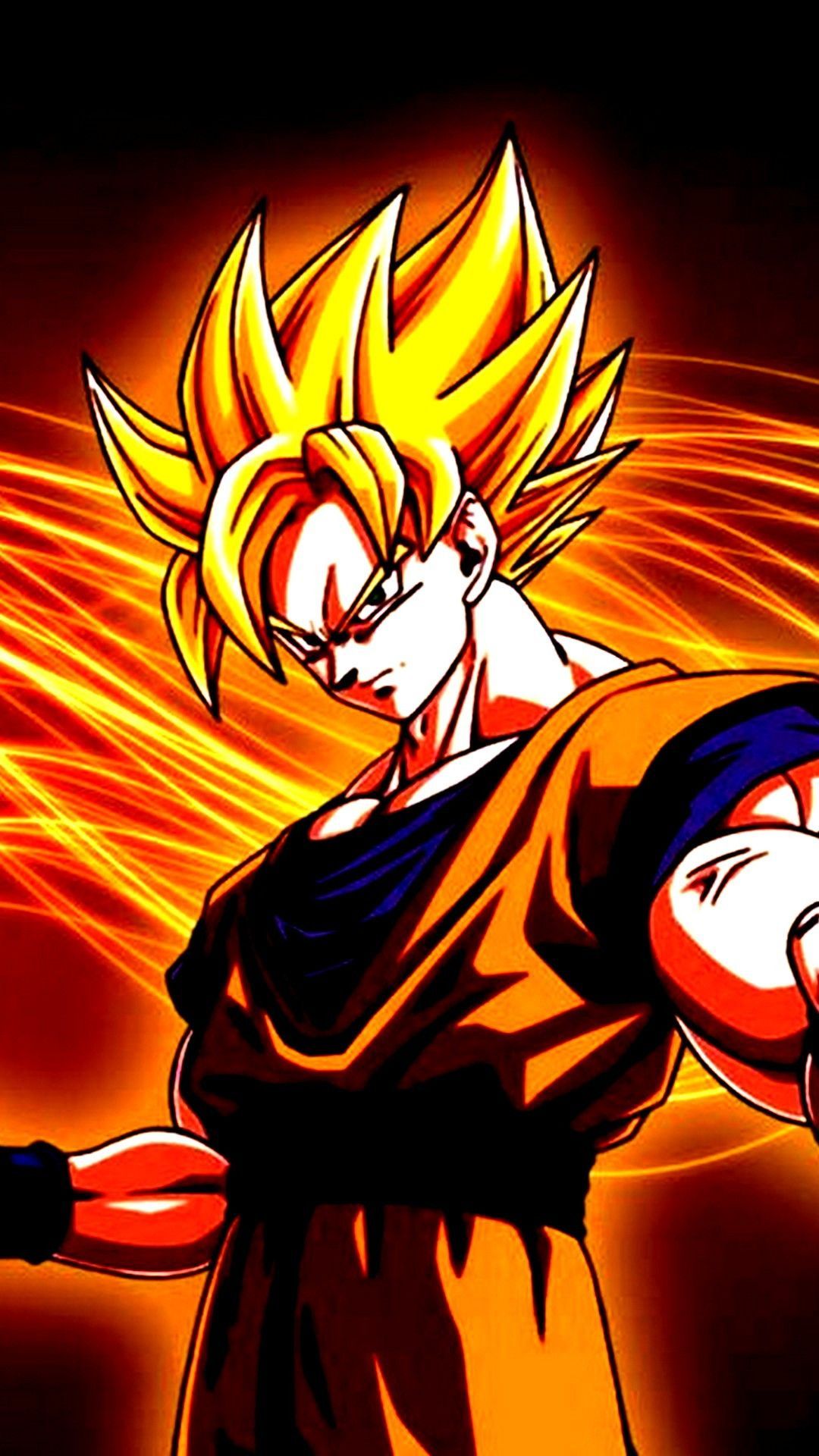 1080x1920 Goku Super Saiyan iPhone 12 Wallpaper HD 2023
