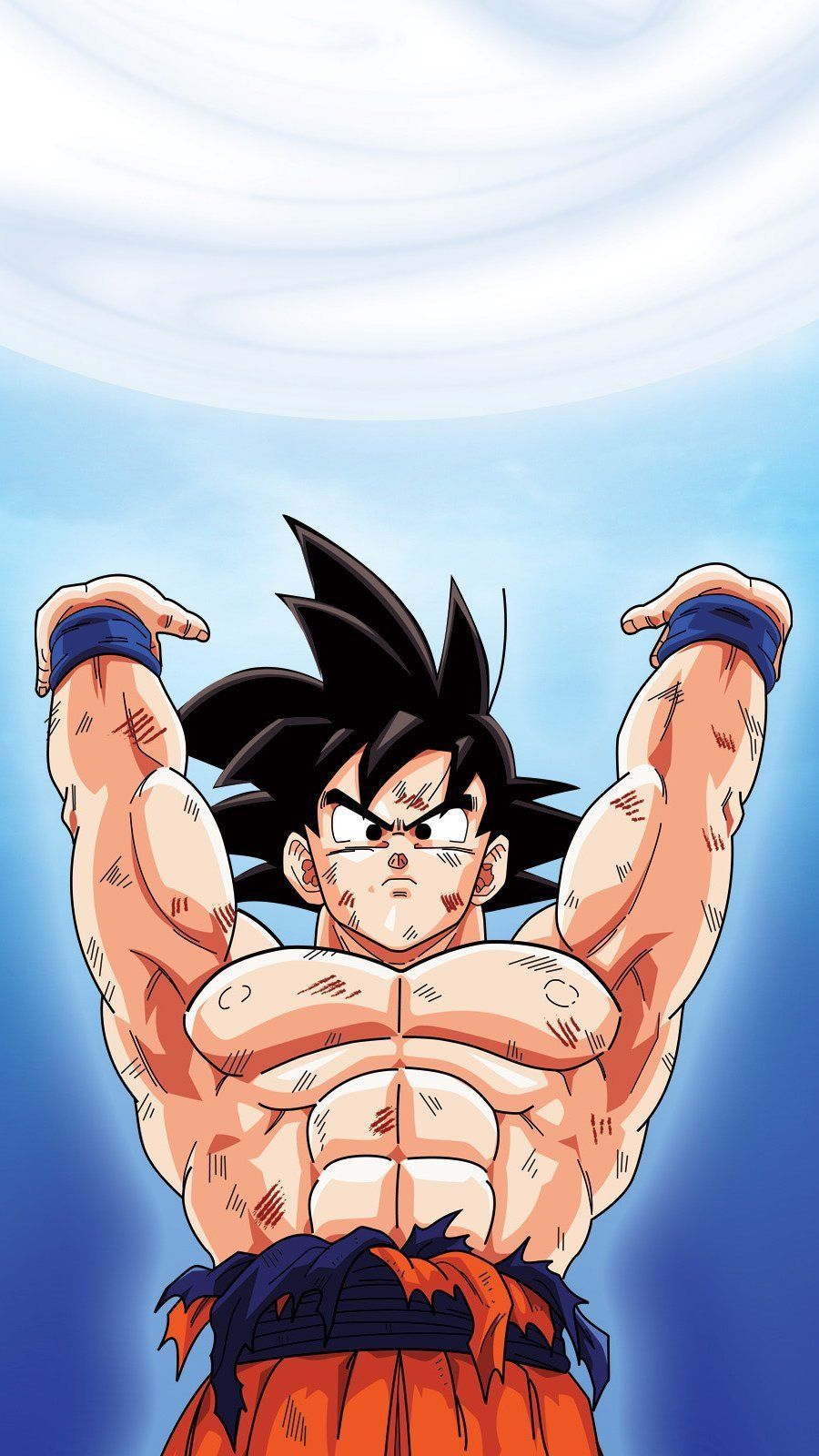 900x1600 The Spirit Bomb Goku Dragon Ball Anime Wallpaper 2k Quad HD