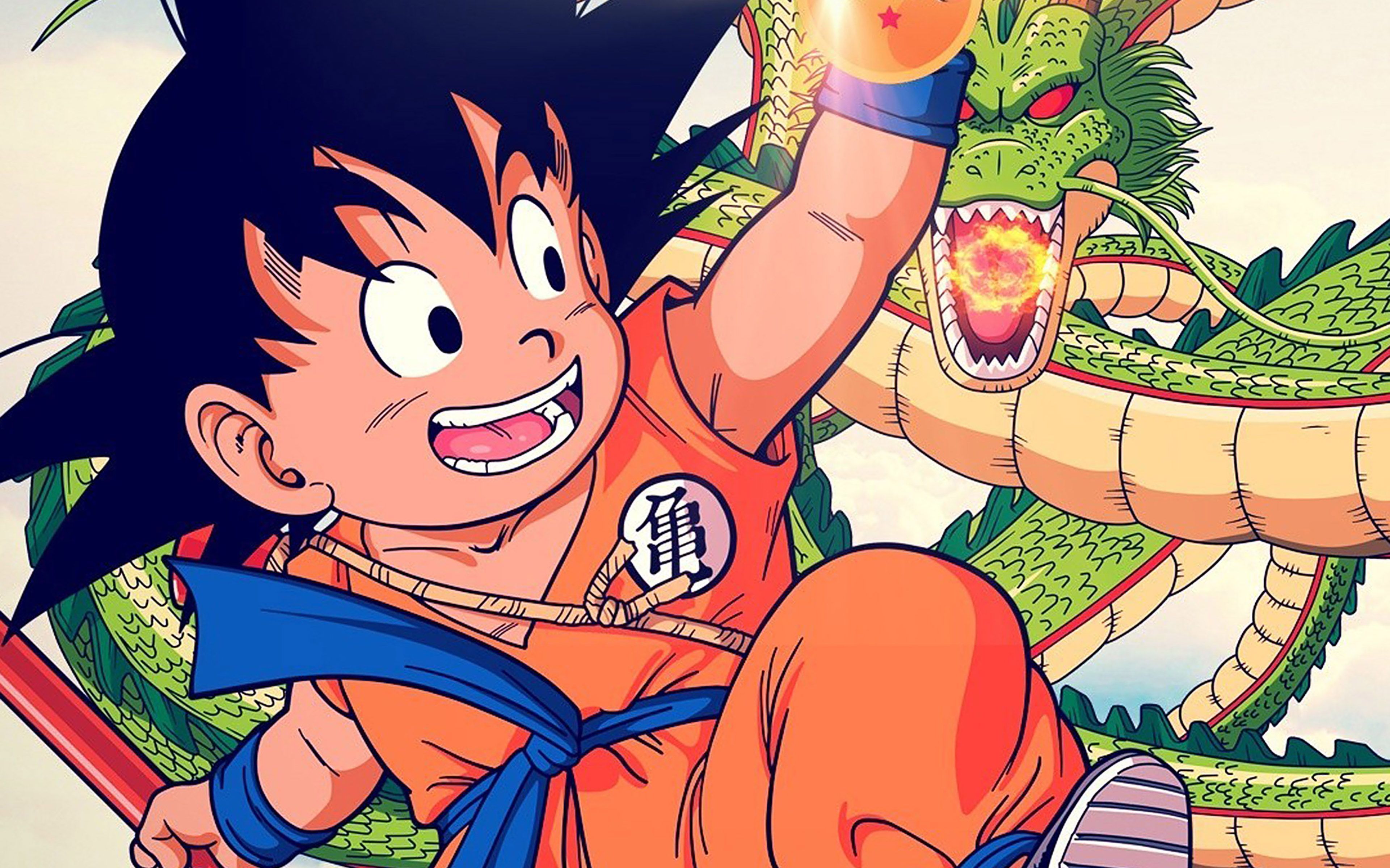 3840x2400 wallpaper for desktop, laptop. wallpaper goku kid dragonball illust