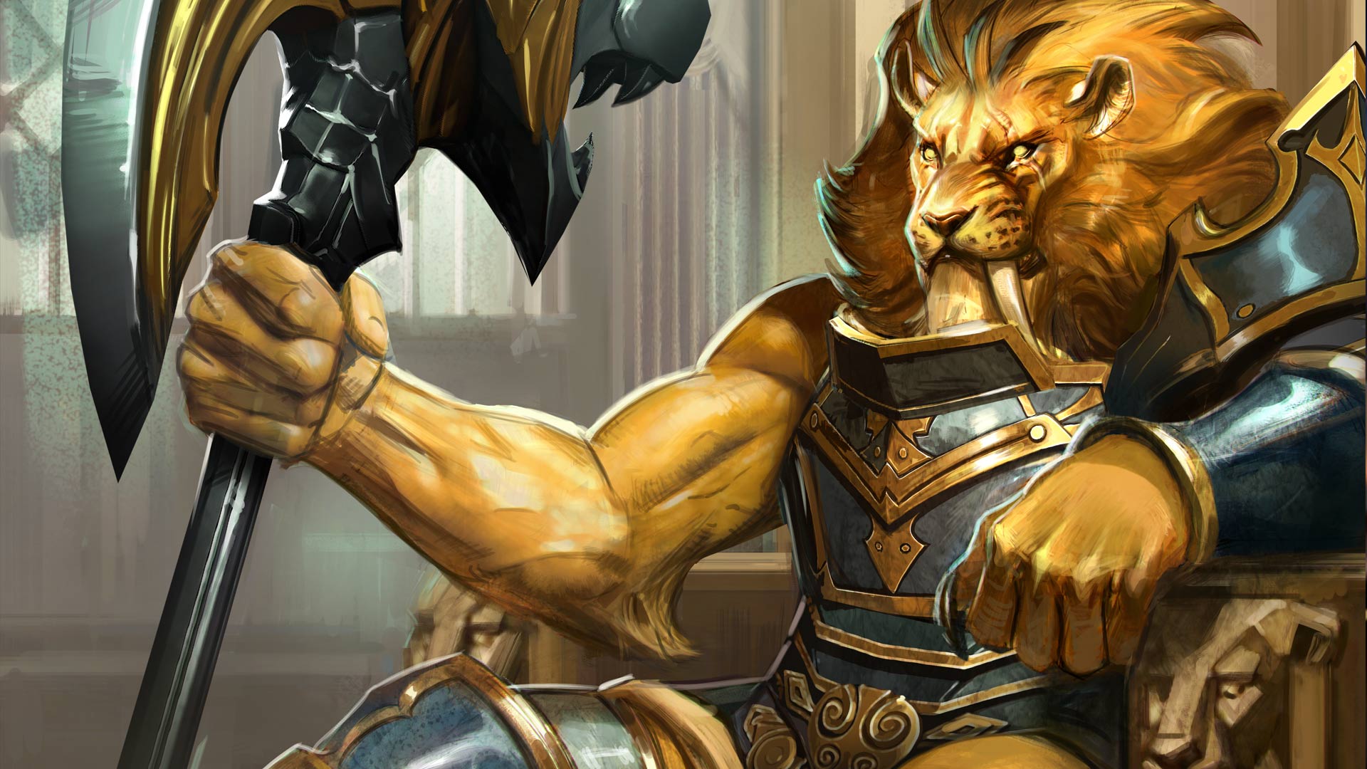 1920x1080 Vainglory on X: CHECK OUT THE EPIC KING GLAIVE Glaive the Lion has become King of the Forest! Read the #lore as well. #vainglory / X