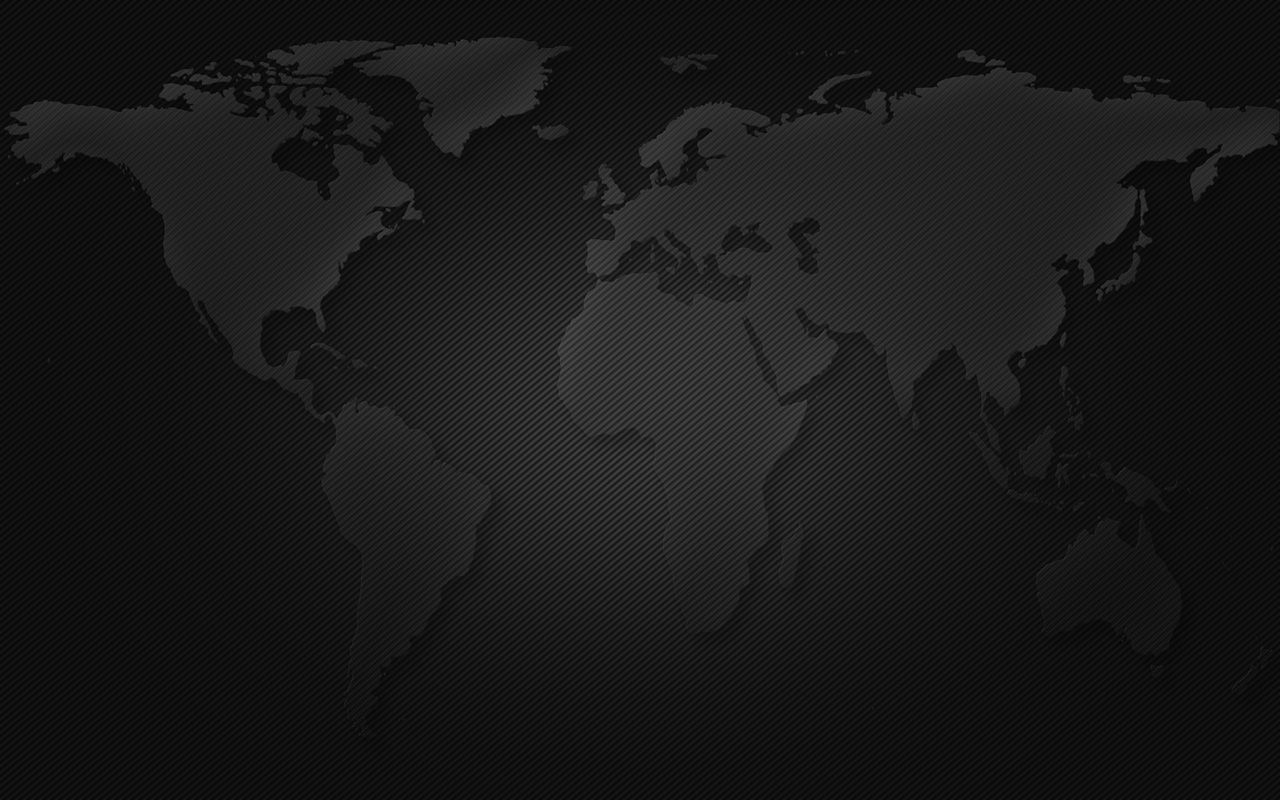 1280x800 World Map BLACK