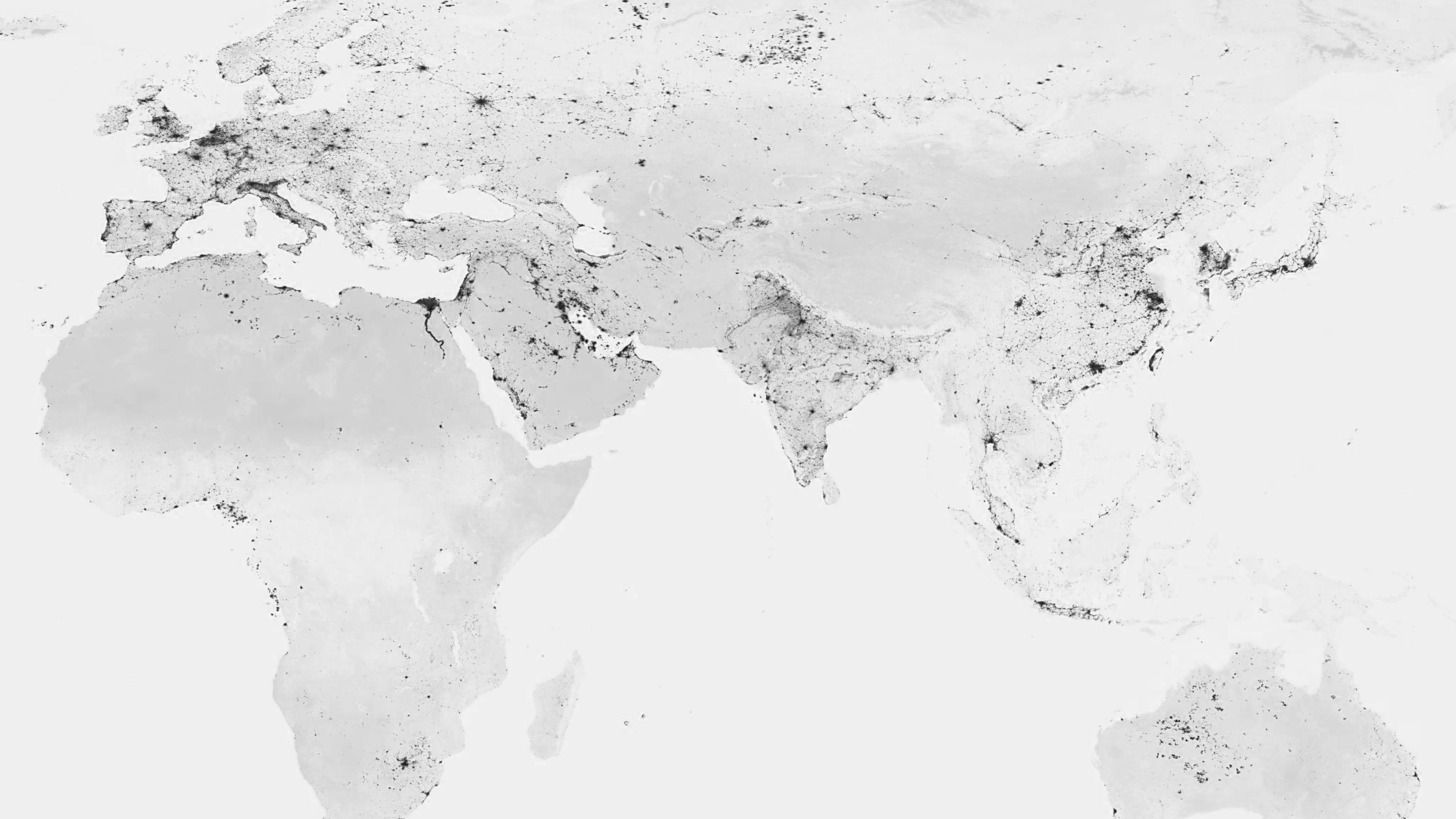 3840x2160 wallpaper for desktop, laptop. worldmap bw dark earth view art clear