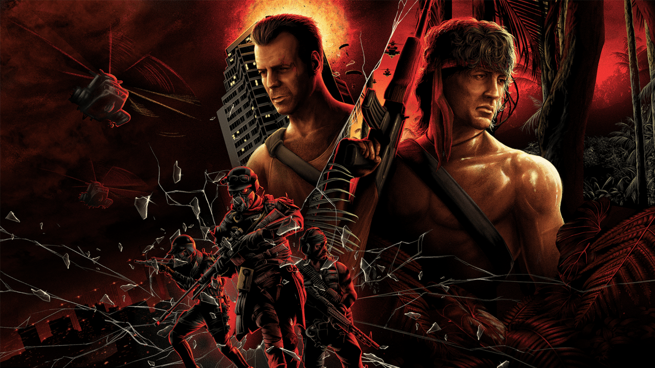 1280x720 80s action heroes Wallpaper for anyone that wants it
