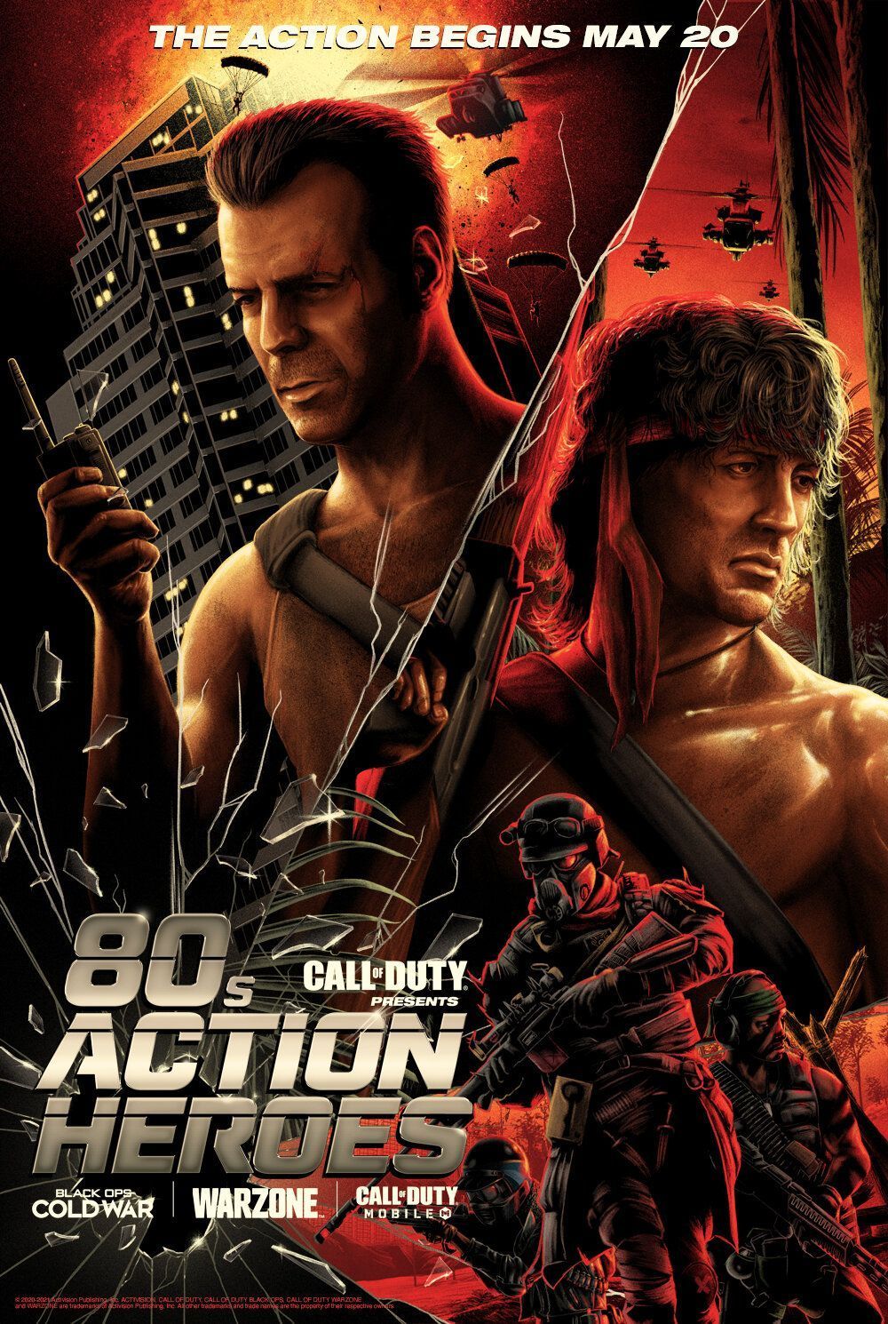 1000x1490 CALL OF DUTY: 80'S ACTION HEROES