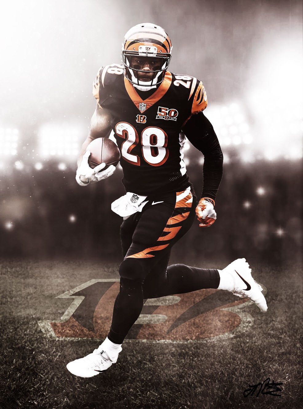 I made a new Joe Mixon desktop wallpaper. Let me know what you