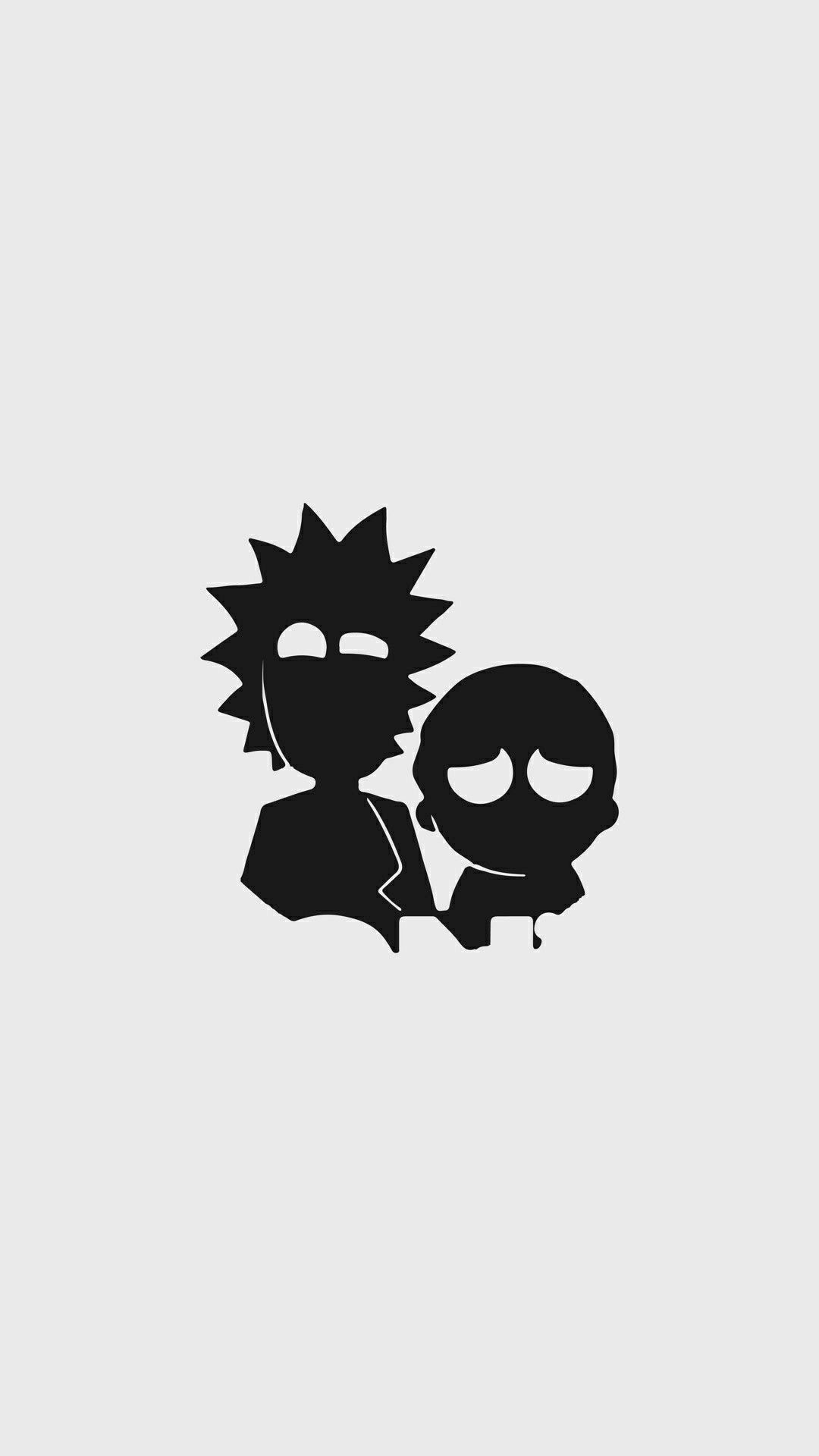 Rick and Morty, black, picsart, HD mobile wallpaper, Peakpx