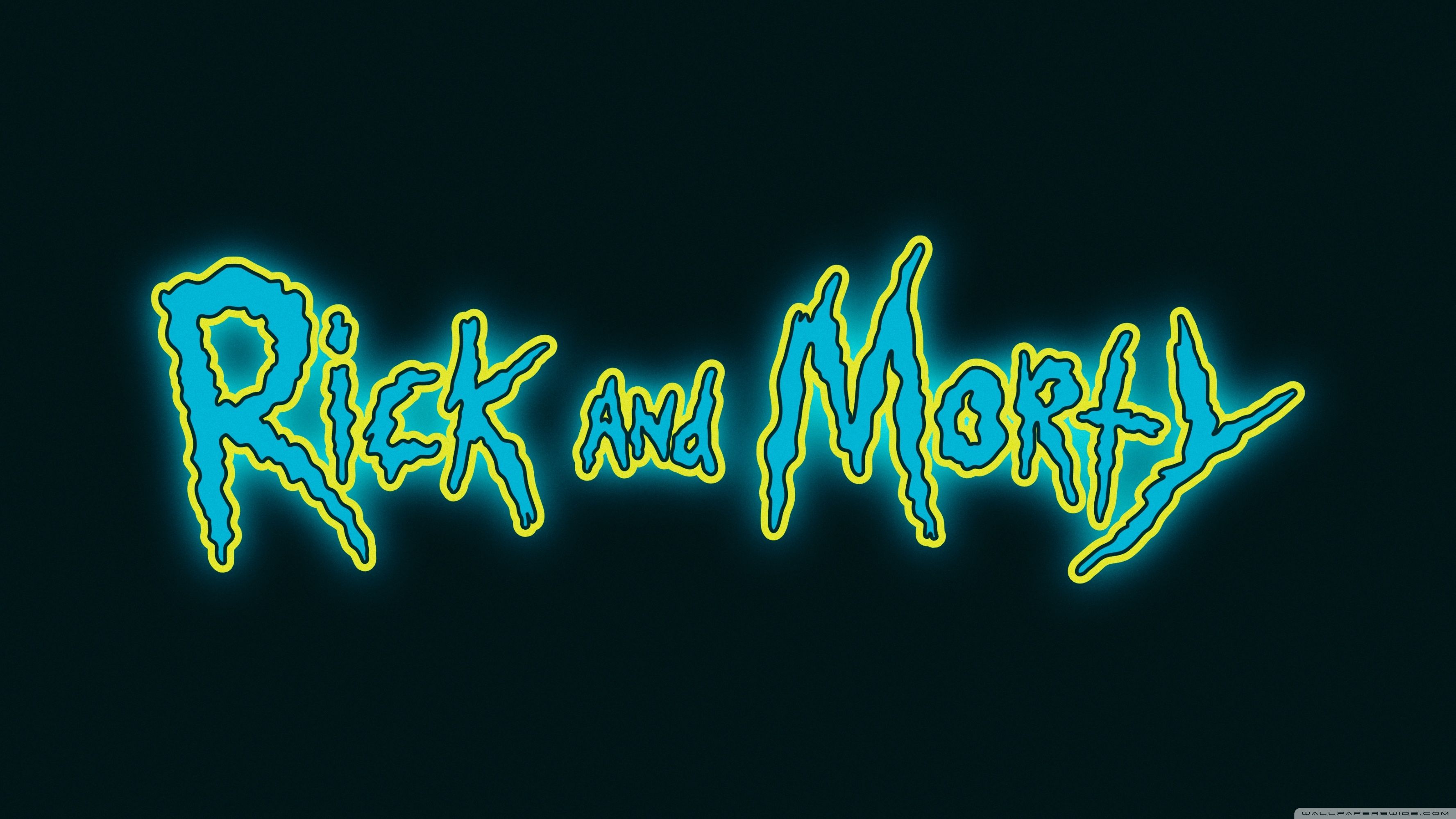 3554x1999 Rick and Morty Logo Ultra HD Desktop Background Wallpaper for : Widescreen & UltraWide Desktop & Laptop : Multi Display, Dual & Triple Monitor : Tablet