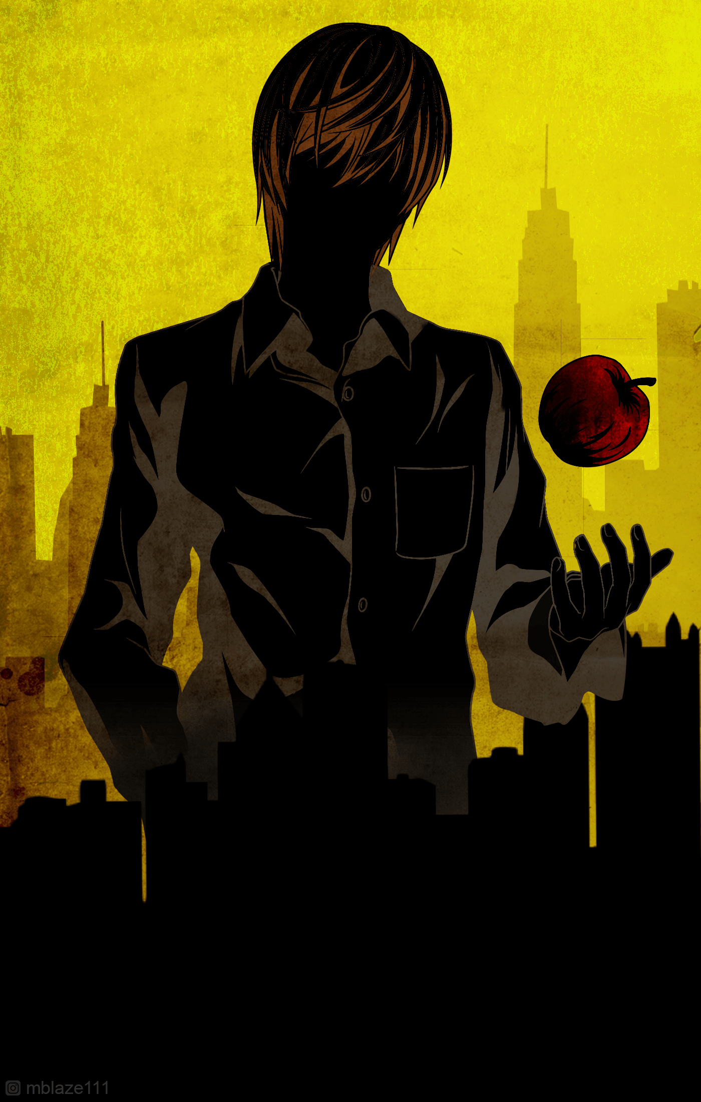1400x2200 Light Yagami Wallpaper I made. Hope you guys like it