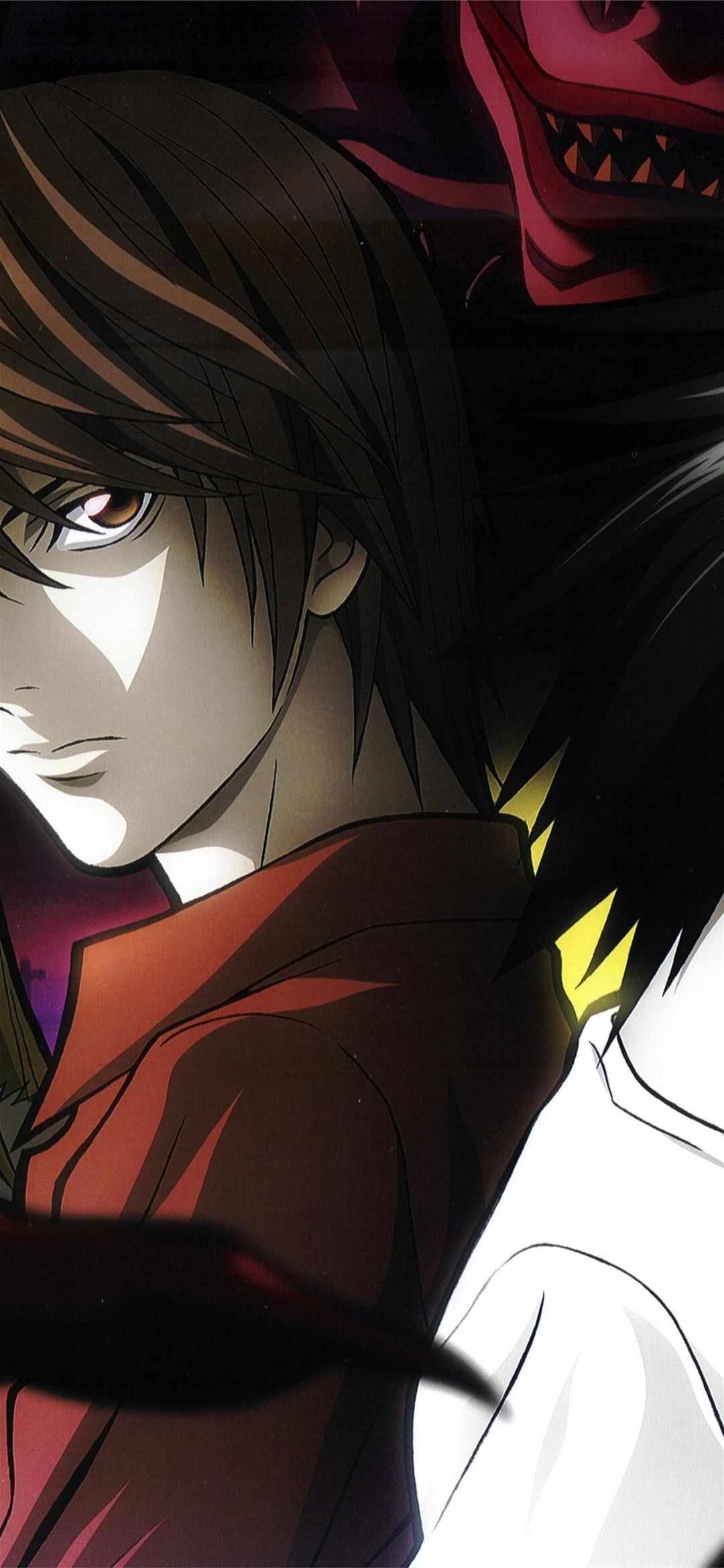 1080x2340 Death Note Lawliet L Yagami Light Amane Misa for S. iPhone Wallpaper Free Download