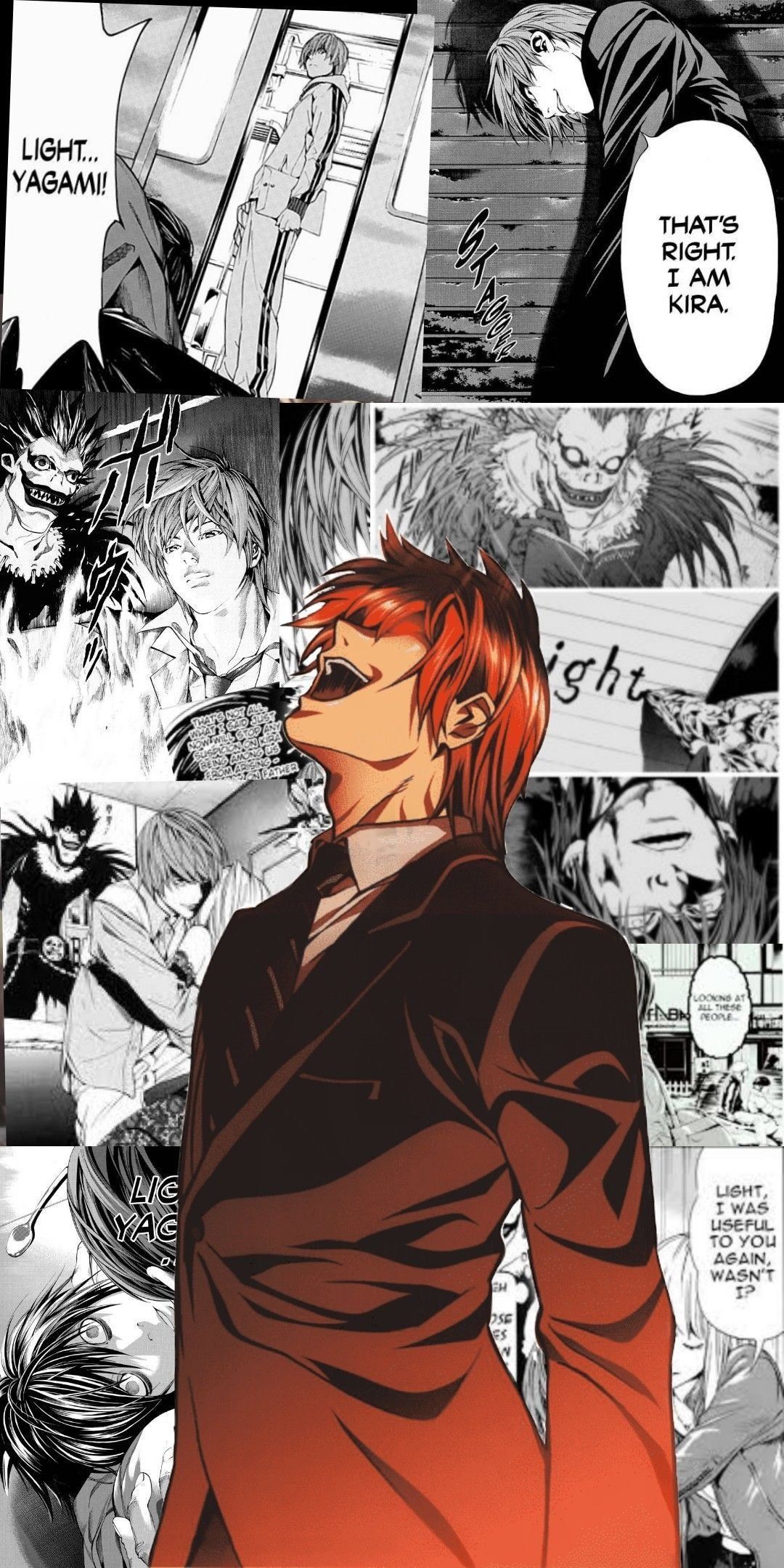 1080x2160 Aesthetic Light Yagami Wallpaper Download