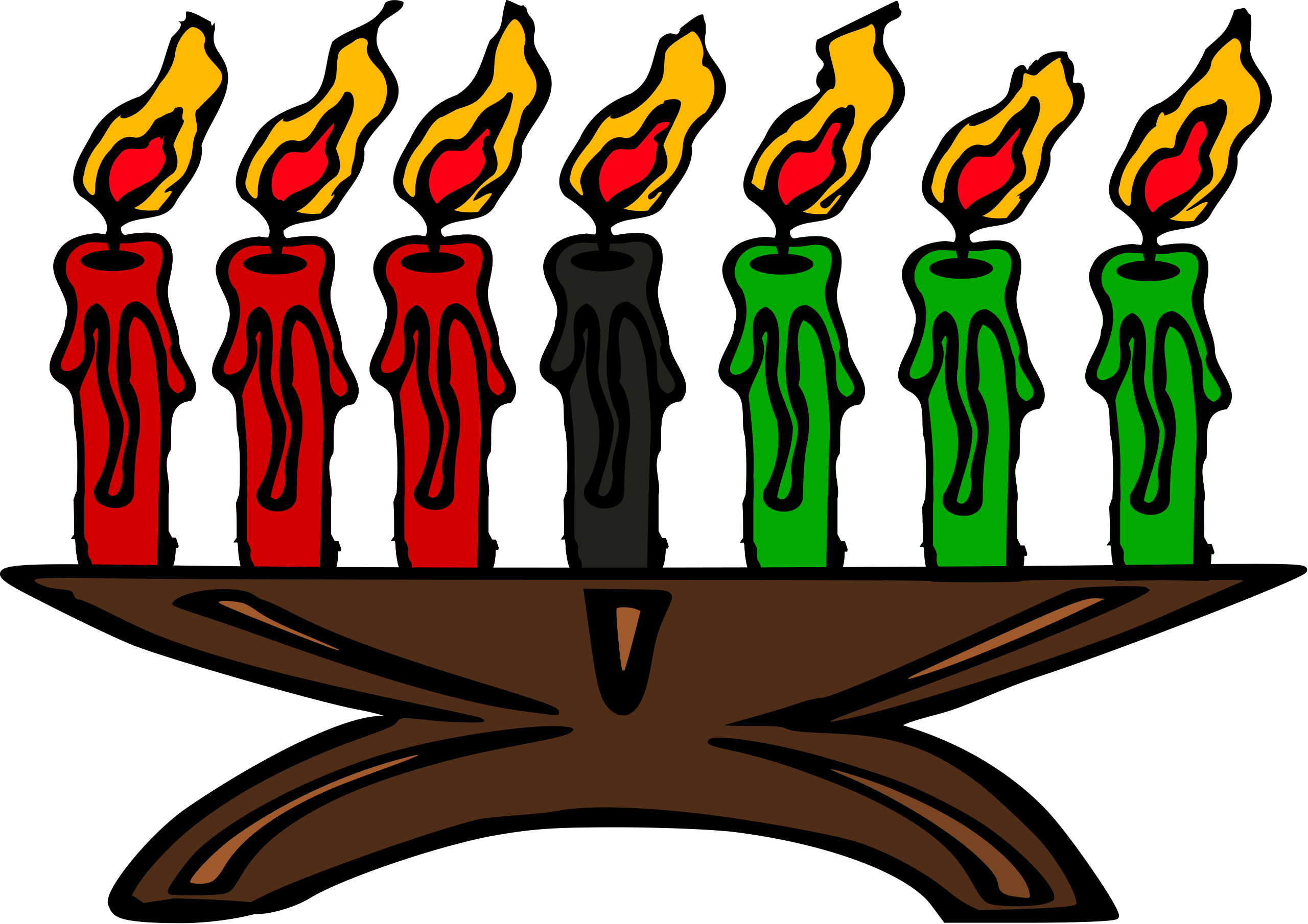 2560x1810 Kwanzaa Candles Kinara.svg