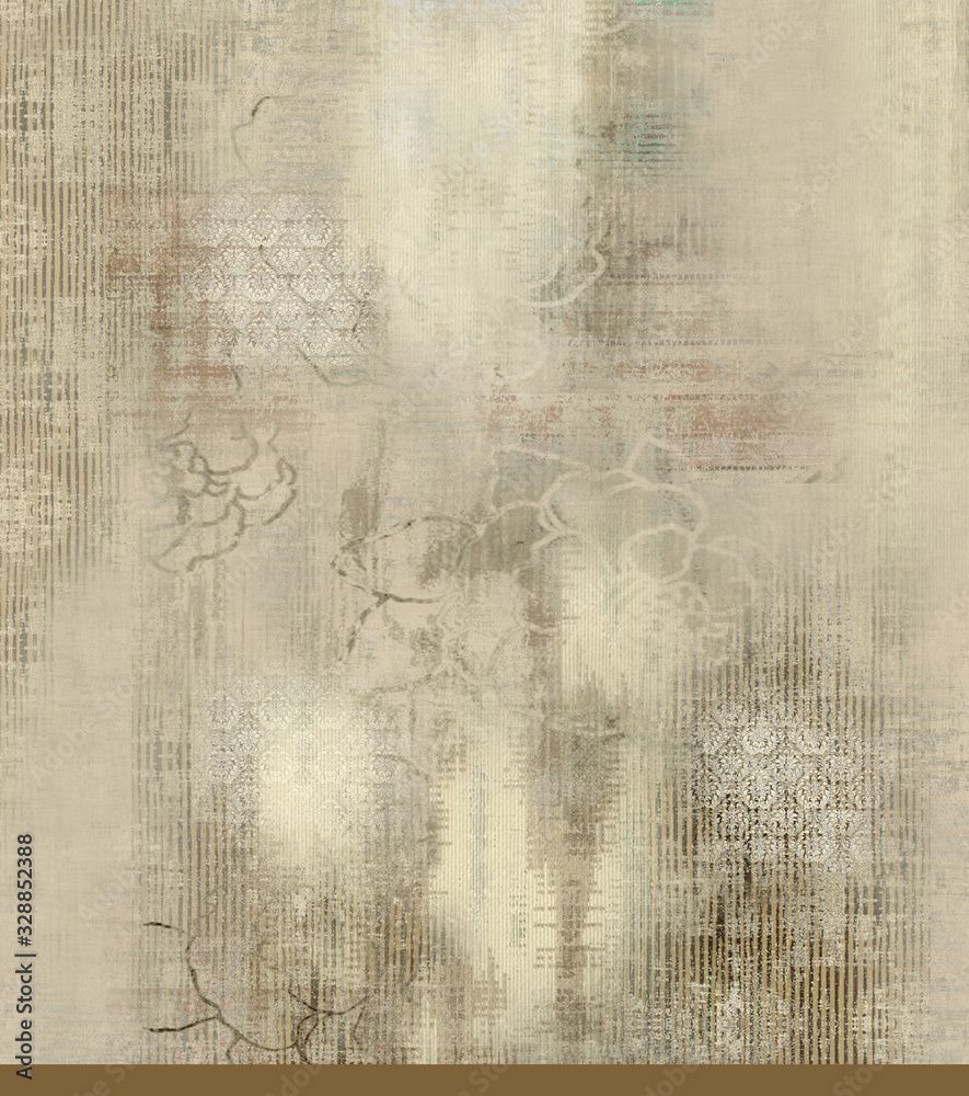885x1000 suit kurti digital design motif texture wallpaper illustration Stock Illustration