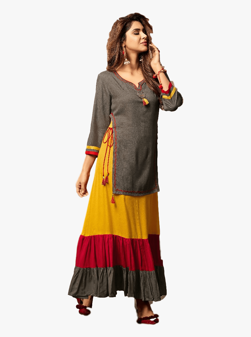 860x1155 Designer Long Kurtis, HD Png Download, Transparent Png Image